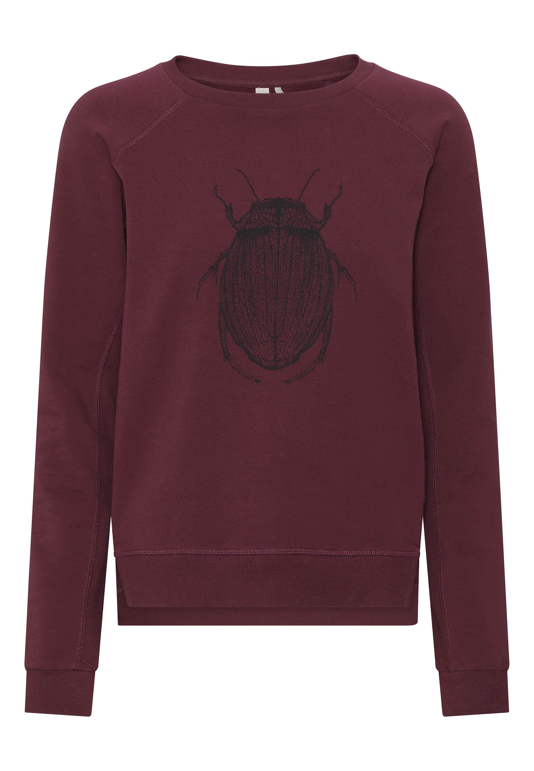 GROBUND Martha Sweatshirt – die in Brombeer mit Wasserläufer