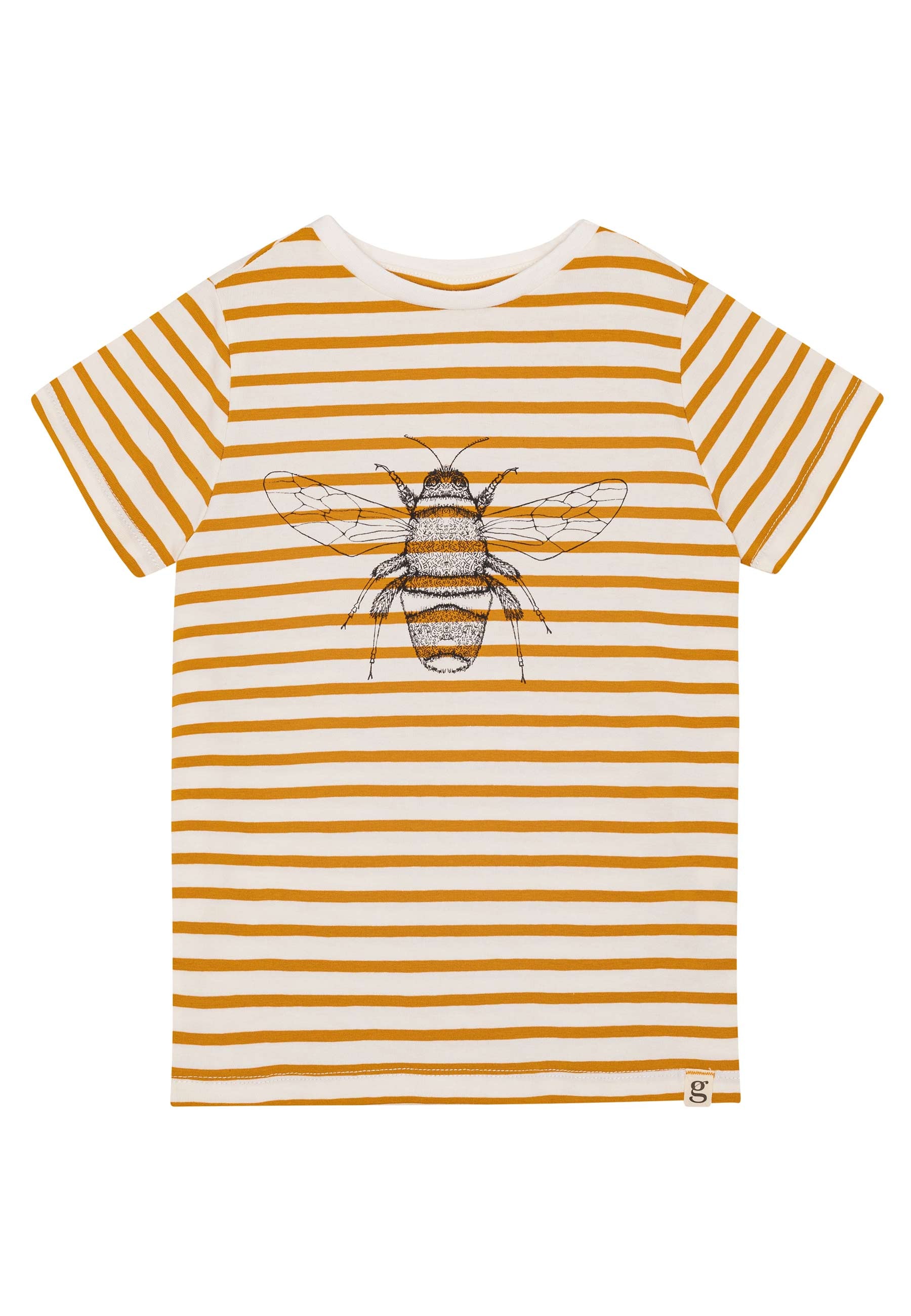 GROBUND Chris T-Shirt mini - die mit goldenen Streifen und Biene