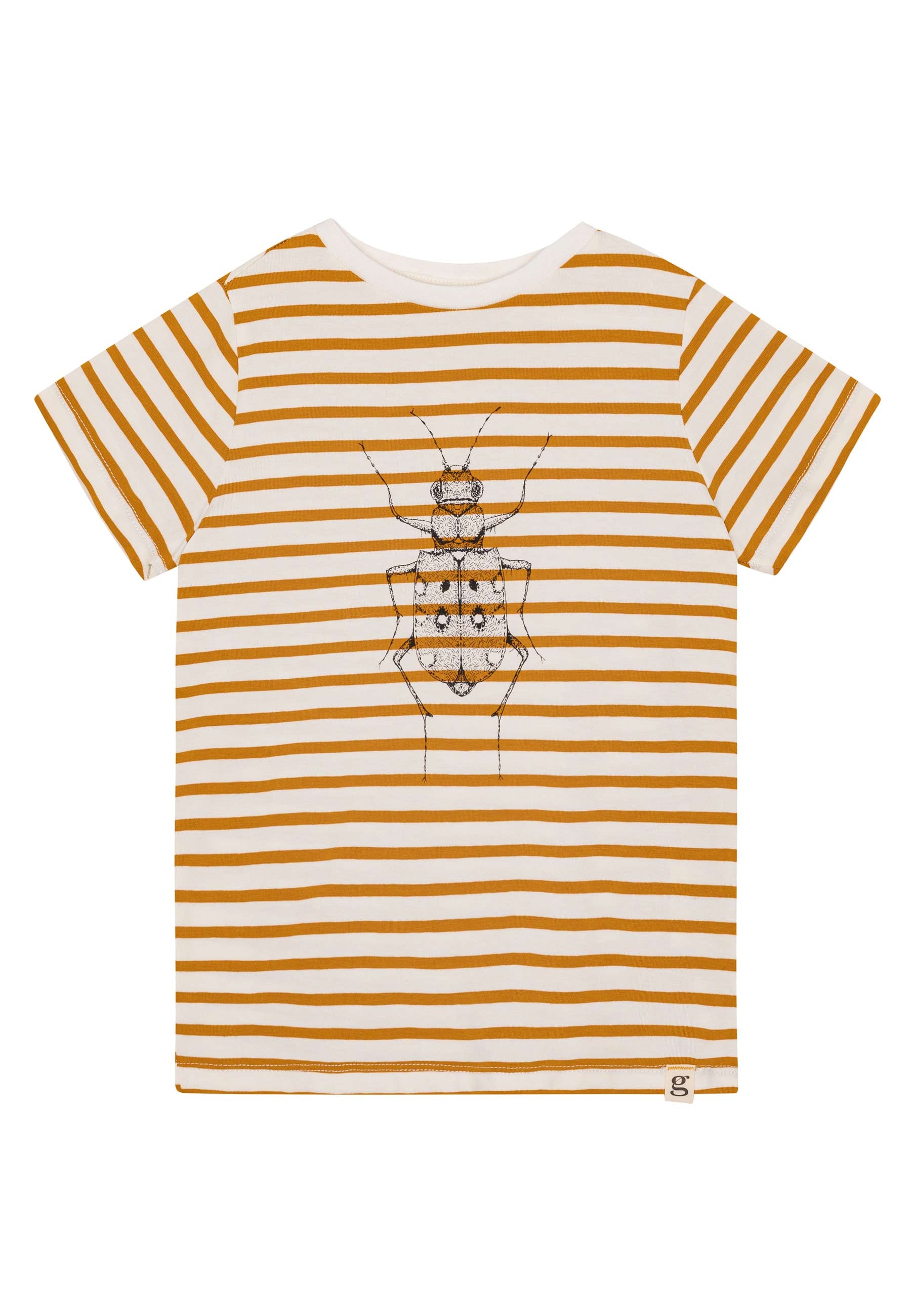 GROBUND Chris T-Shirt Mini – die mit goldenen Streifen und Sandspringer