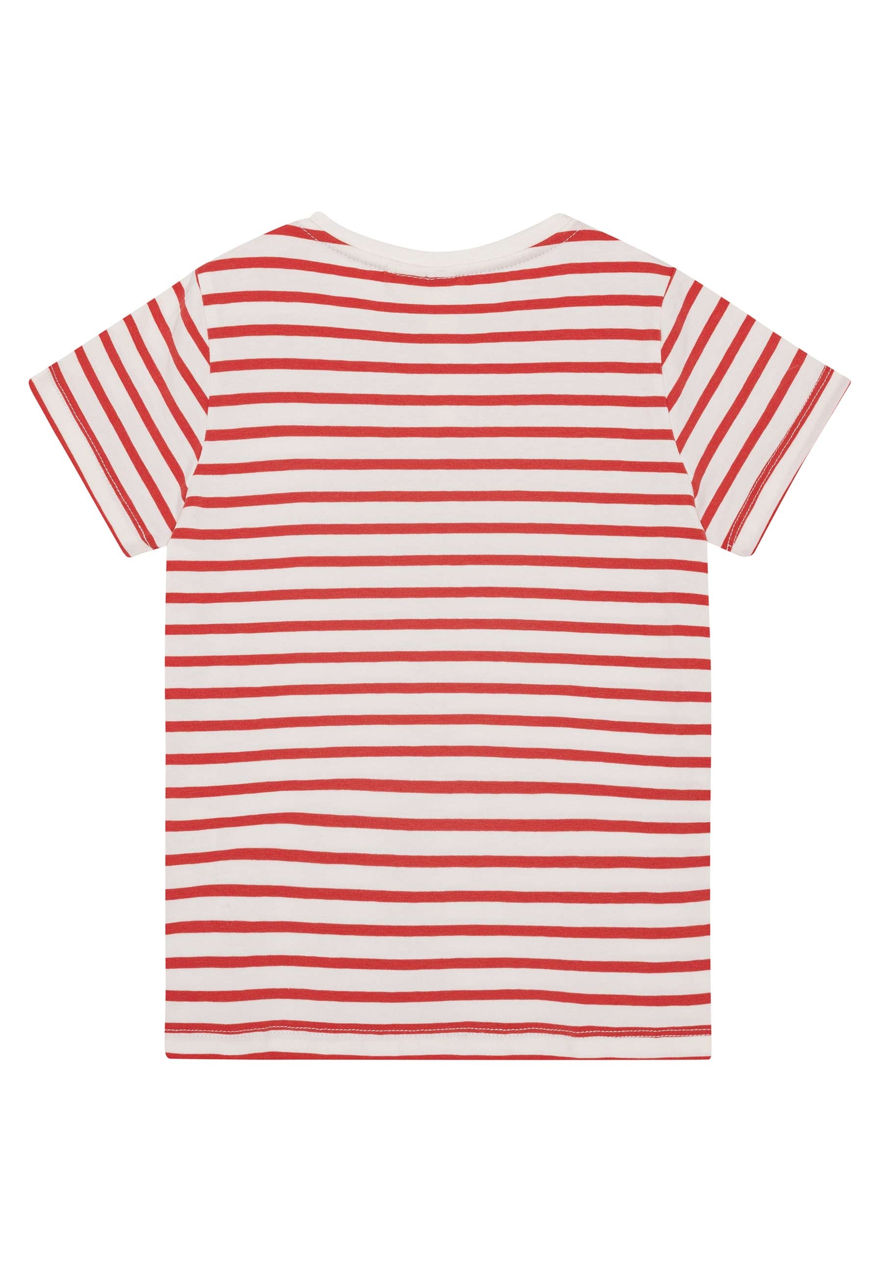 GROBUND Chris T-Shirt mini – die mit den johannisbeerroten Streifen und Marienkäfer