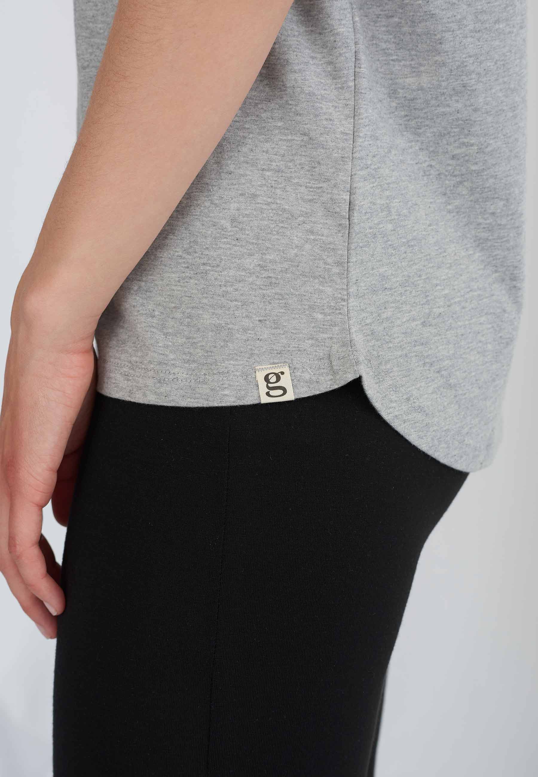 GROBUND Mille T-Shirt – die in Grau meliert