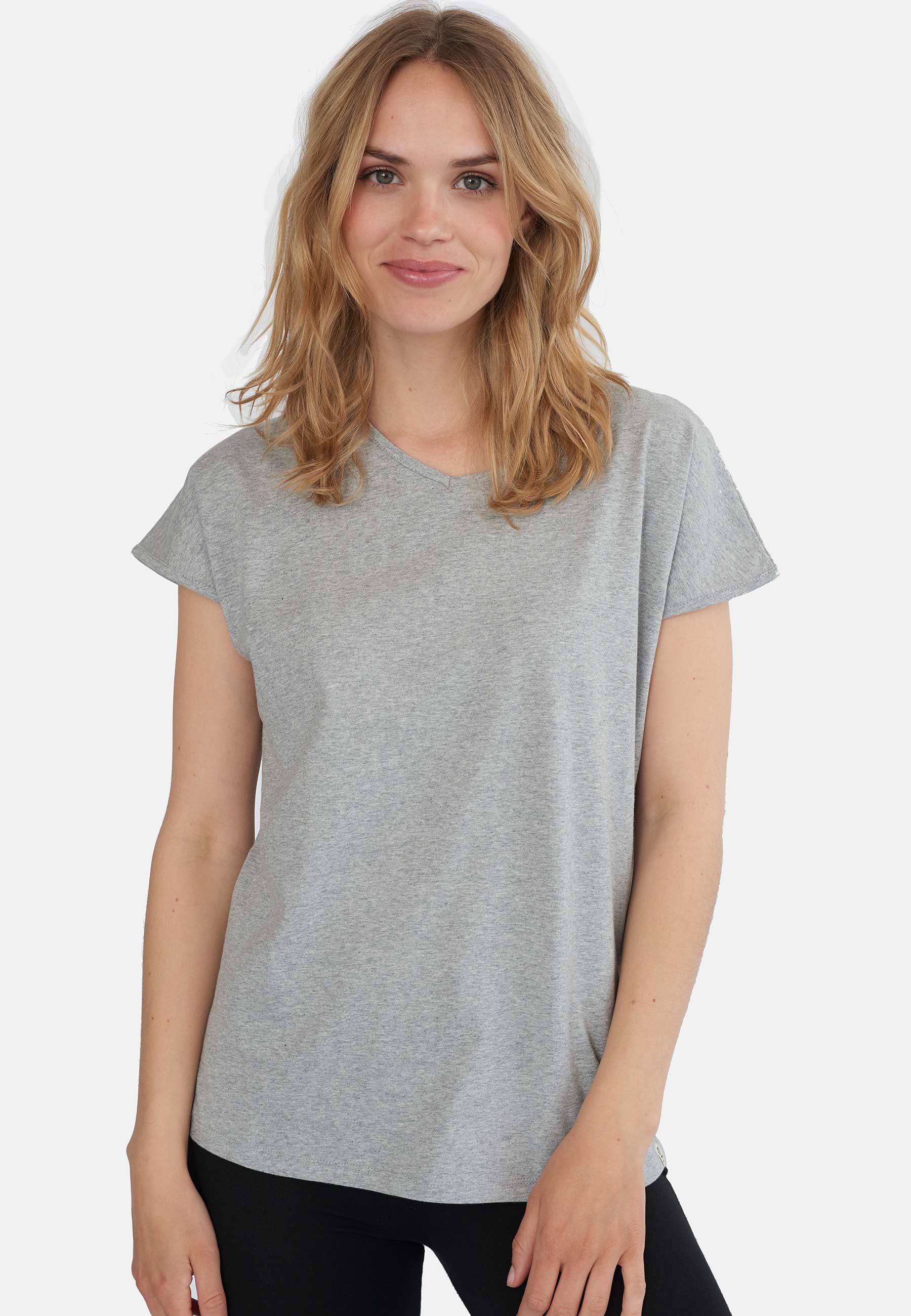 GROBUND Mille T-Shirt – die in Grau meliert