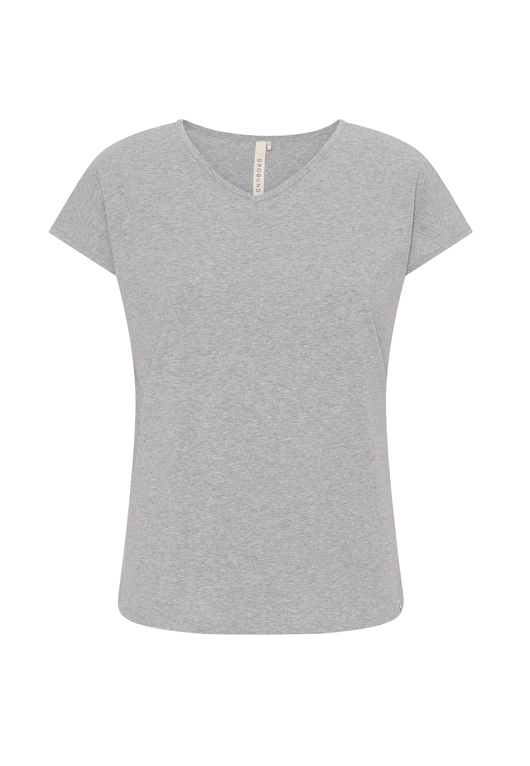 GROBUND Mille T-Shirt – die in Grau meliert