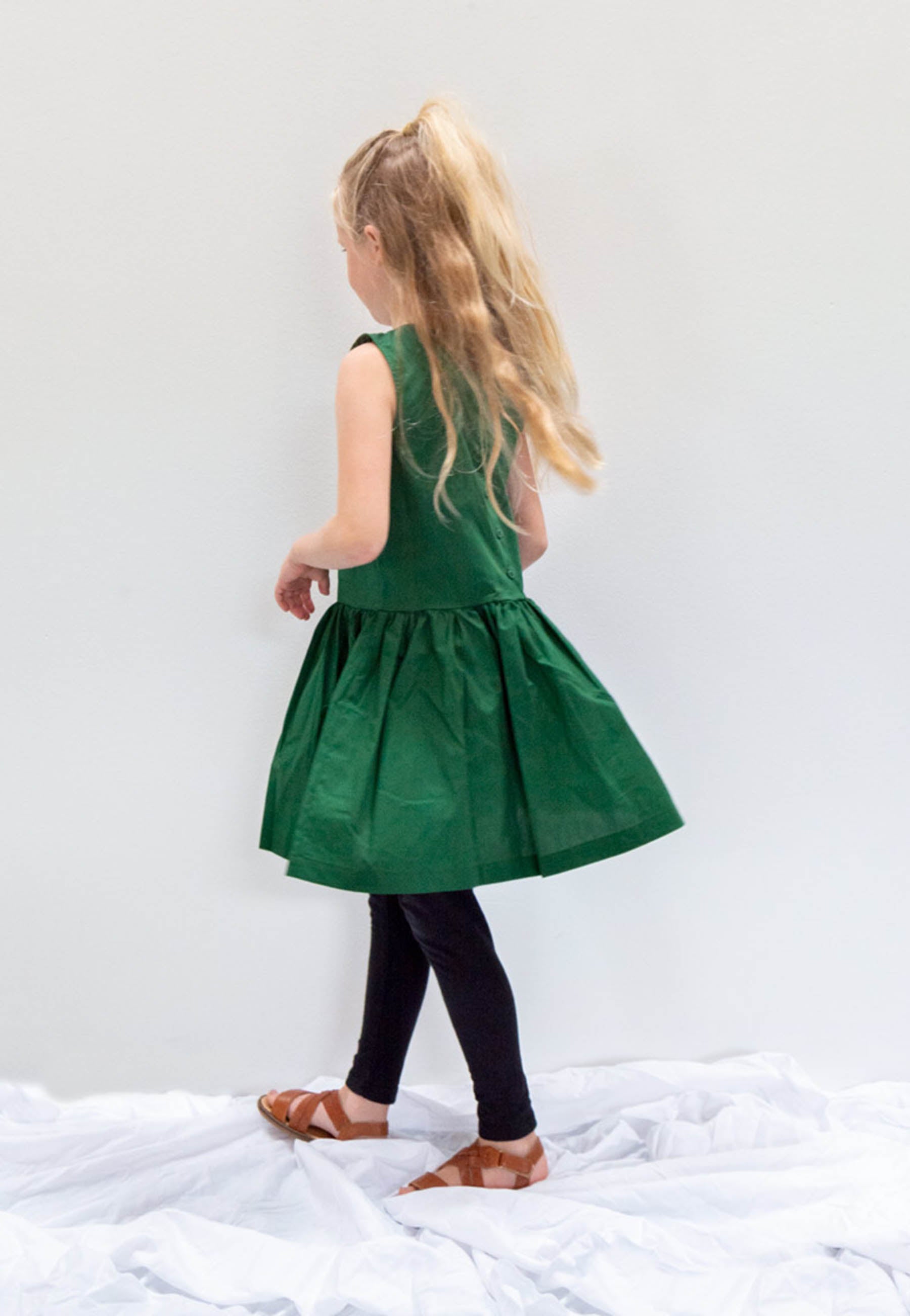 GROBUND Vega Kleid mini – das wendbare in Dunkelgrün