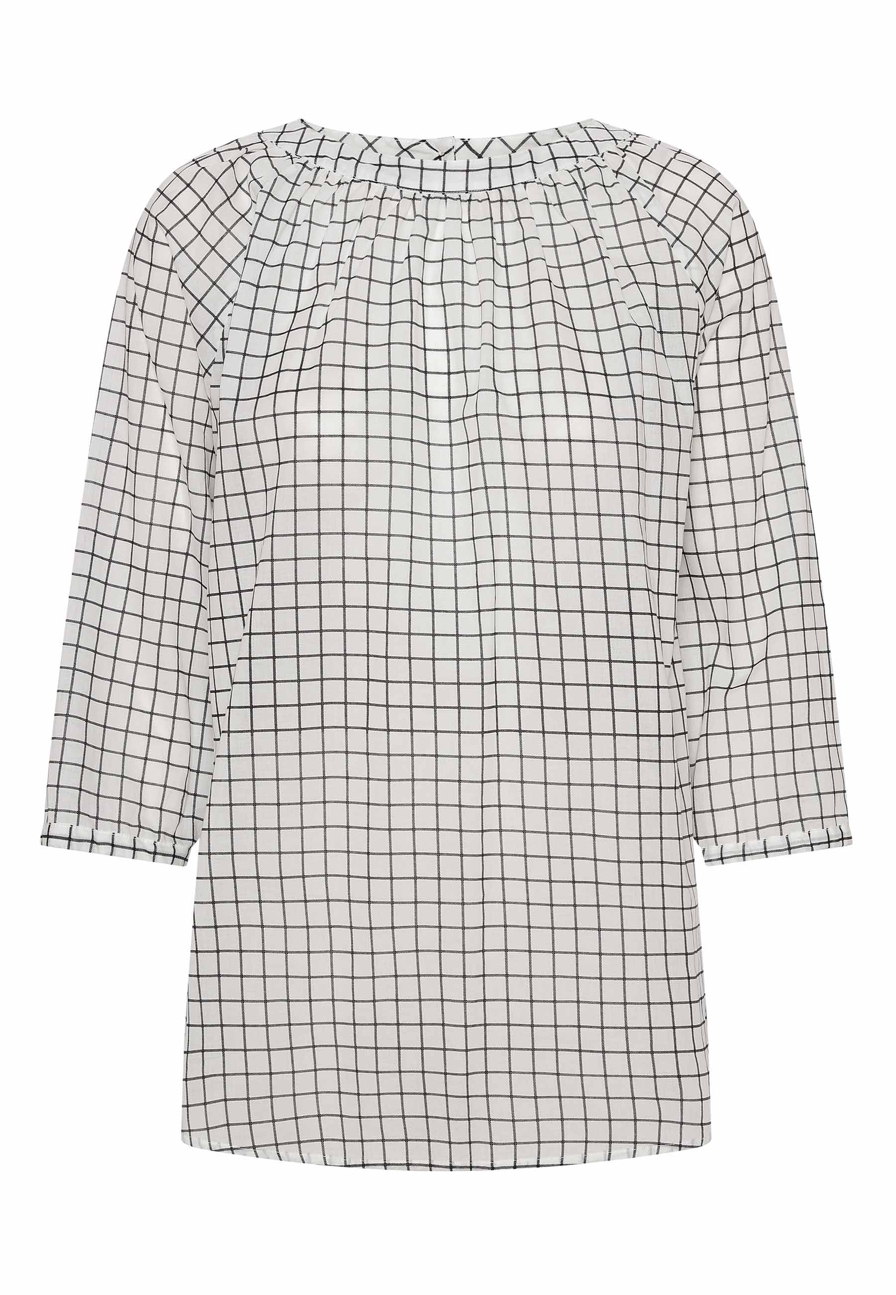 GROBUND Bluse Nadine – die Wendebluse mit Knöpfen und Karomuster