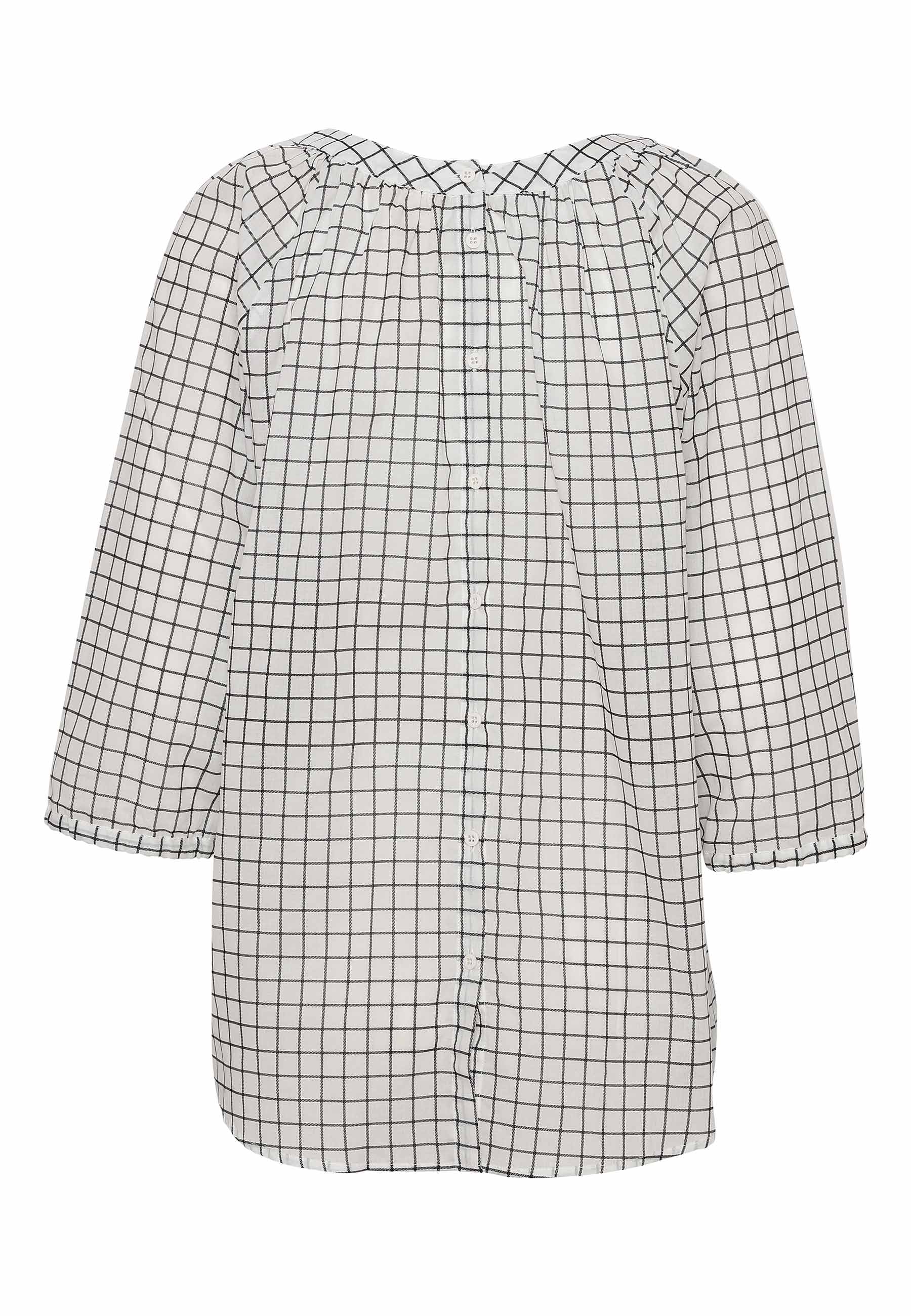 GROBUND Bluse Nadine – die Wendebluse mit Knöpfen und Karomuster