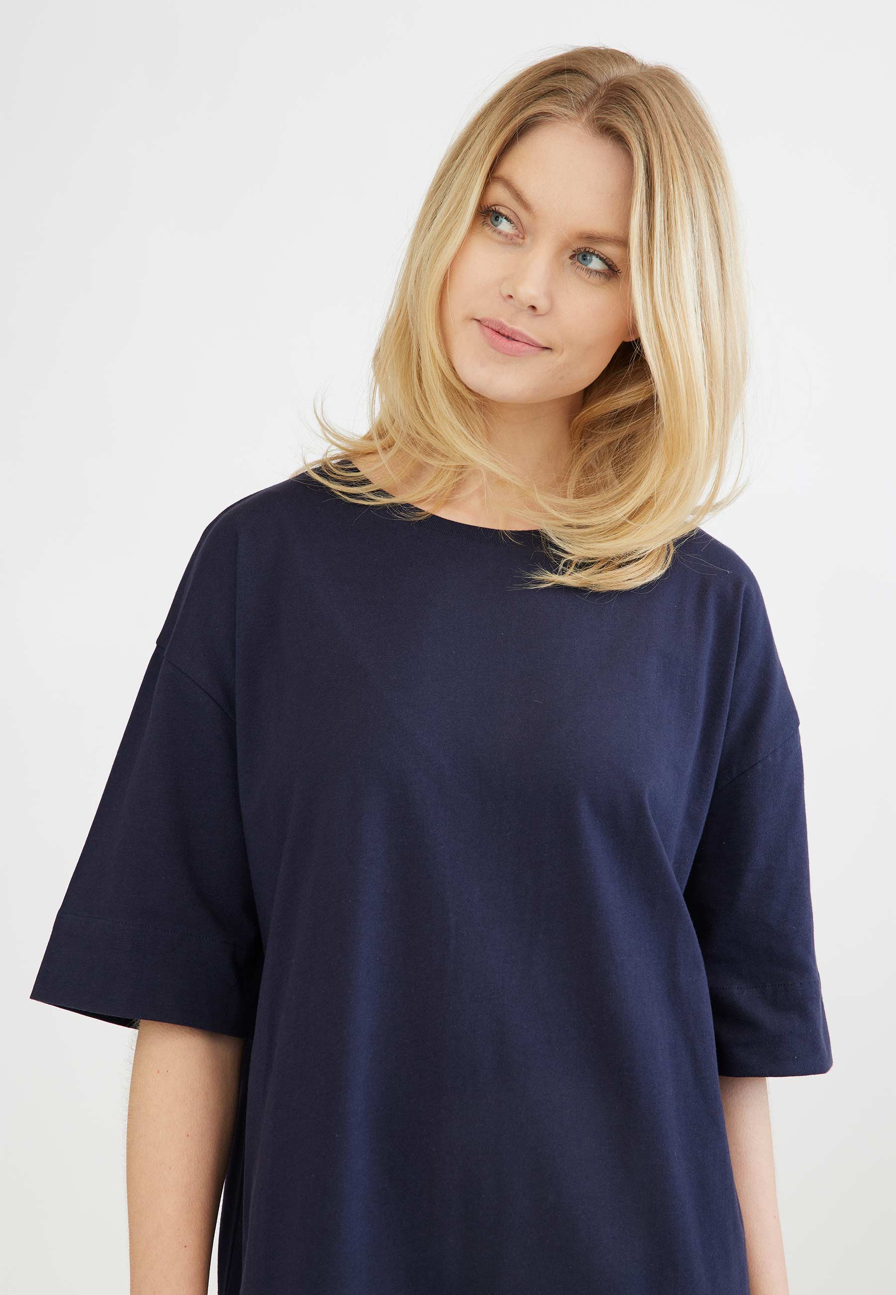 GROBUND Nora T-Shirt-Kleid – das dunkelblaue