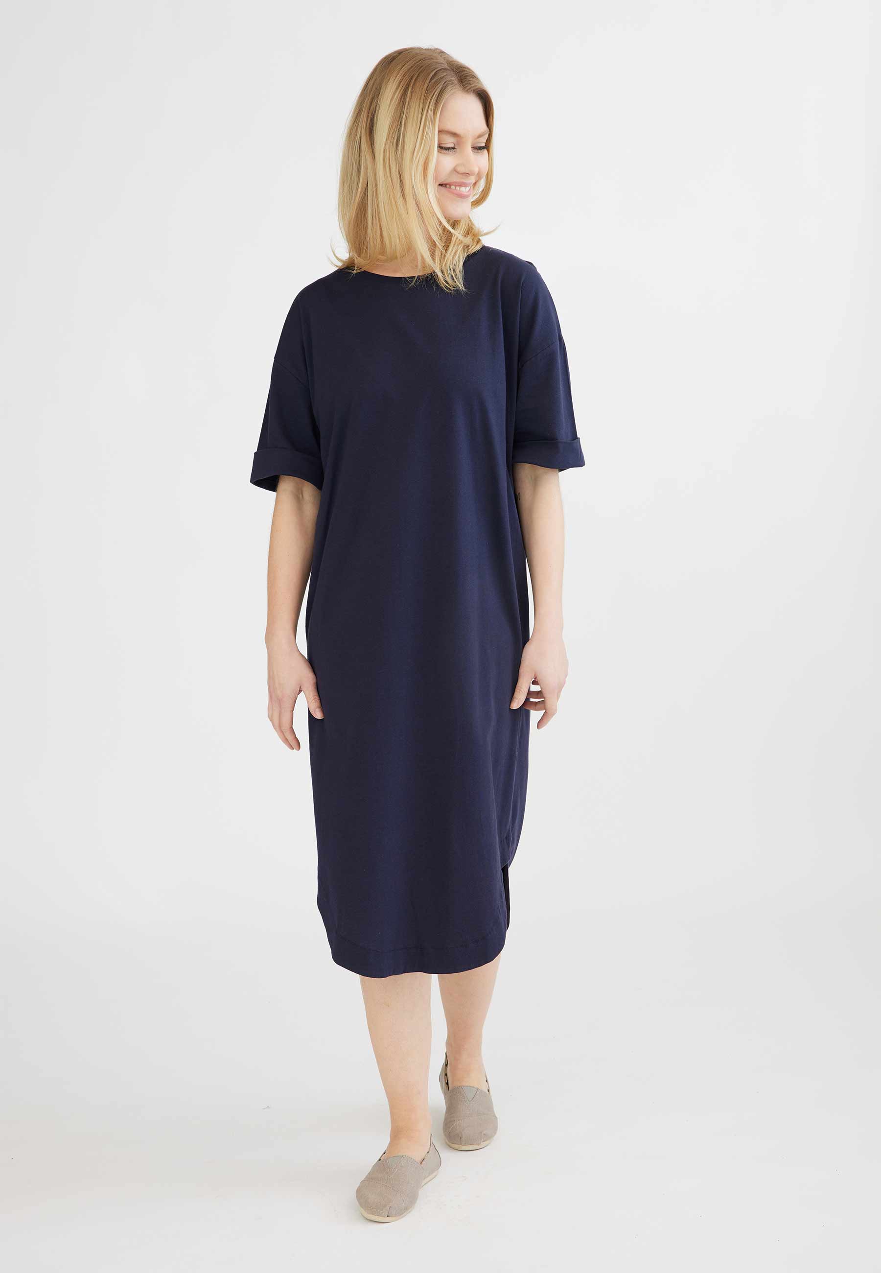 GROBUND Nora T-Shirt-Kleid – das dunkelblaue