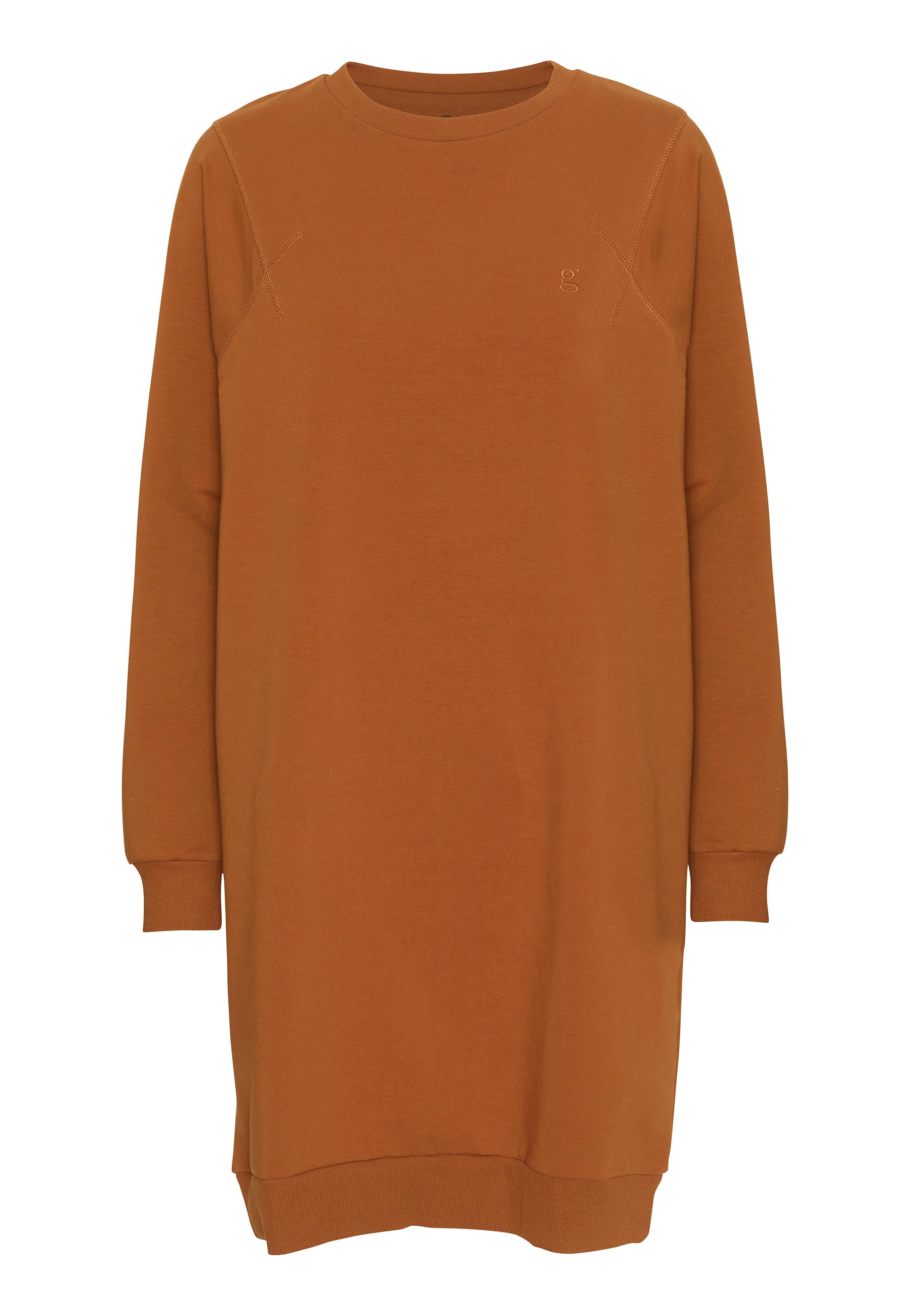 GROBUND Selma Sweatshirt – die lange in gebranntem Orange