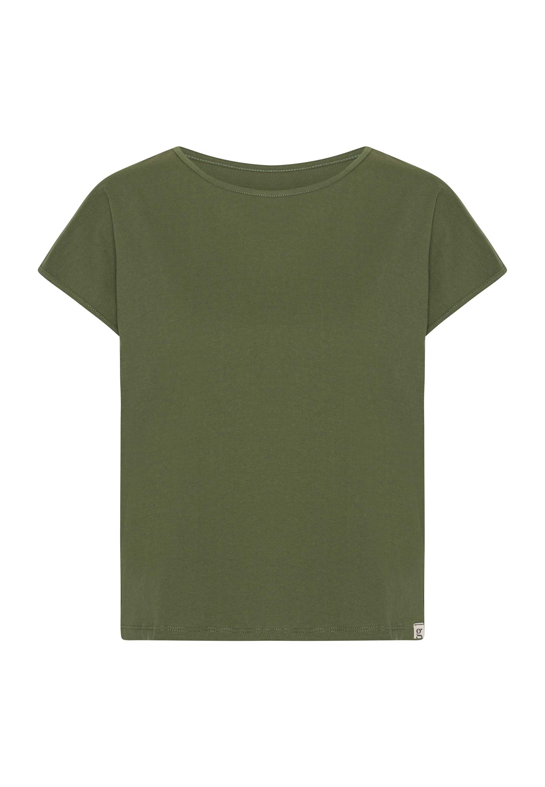 GROBUND Karen T-Shirt – das kurze in Moosgrün