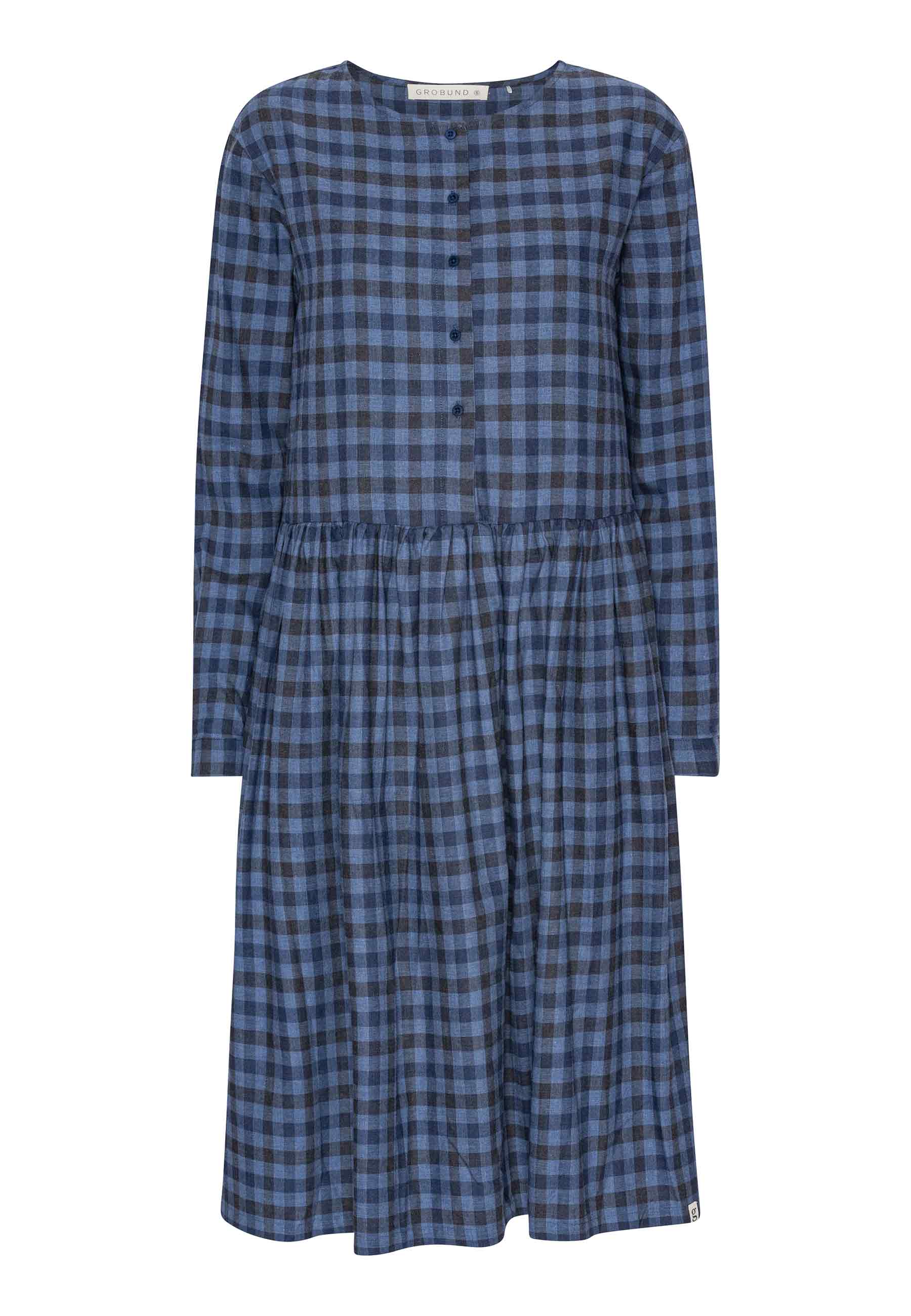 GROBUND Kleid Olga - das blau karierte