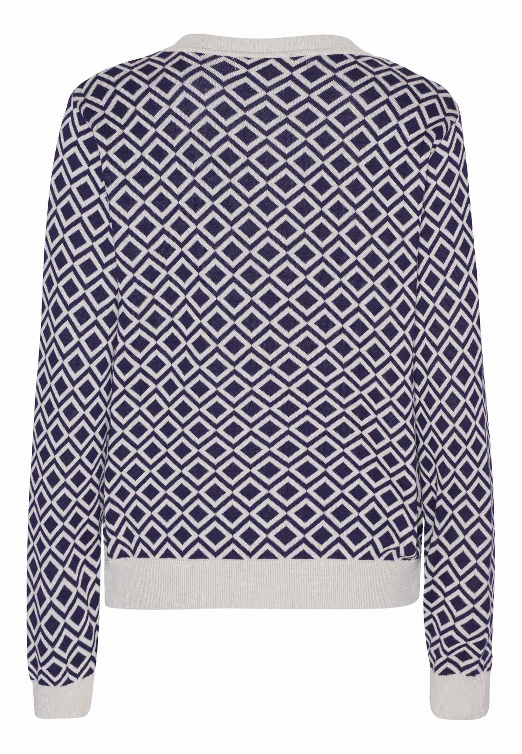 GROBUND Augusta Strick-Cardigan – das Modell mit Muster in Blau