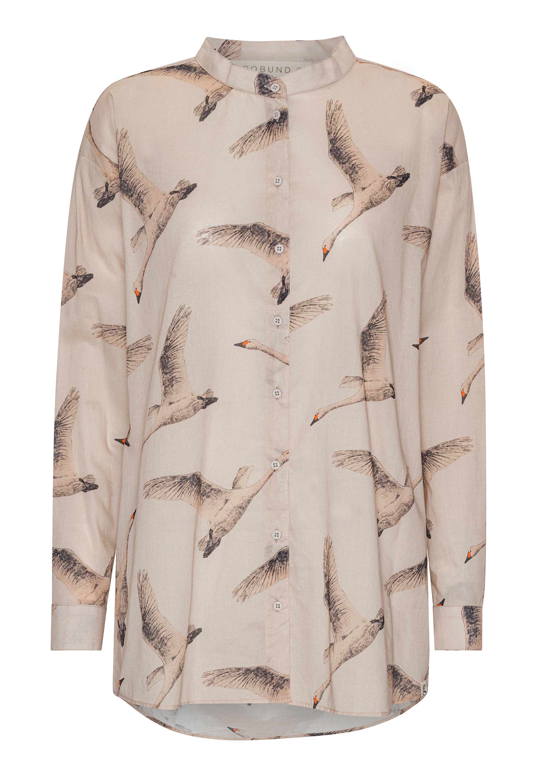 GROBUND Liva Hemd – das mit den schönen Gänsen