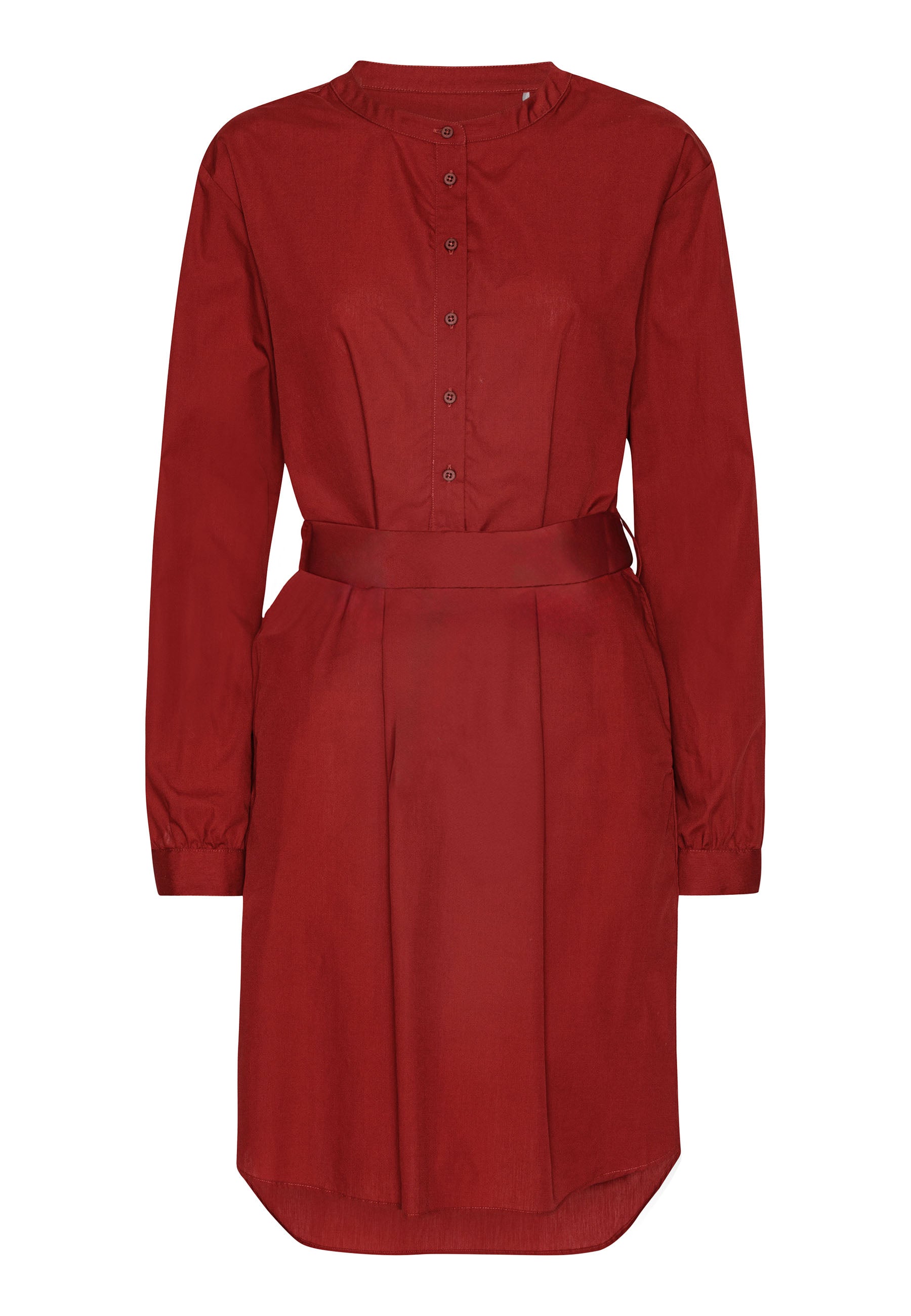 GROBUND Maalia Hemdkleid - das weinrote