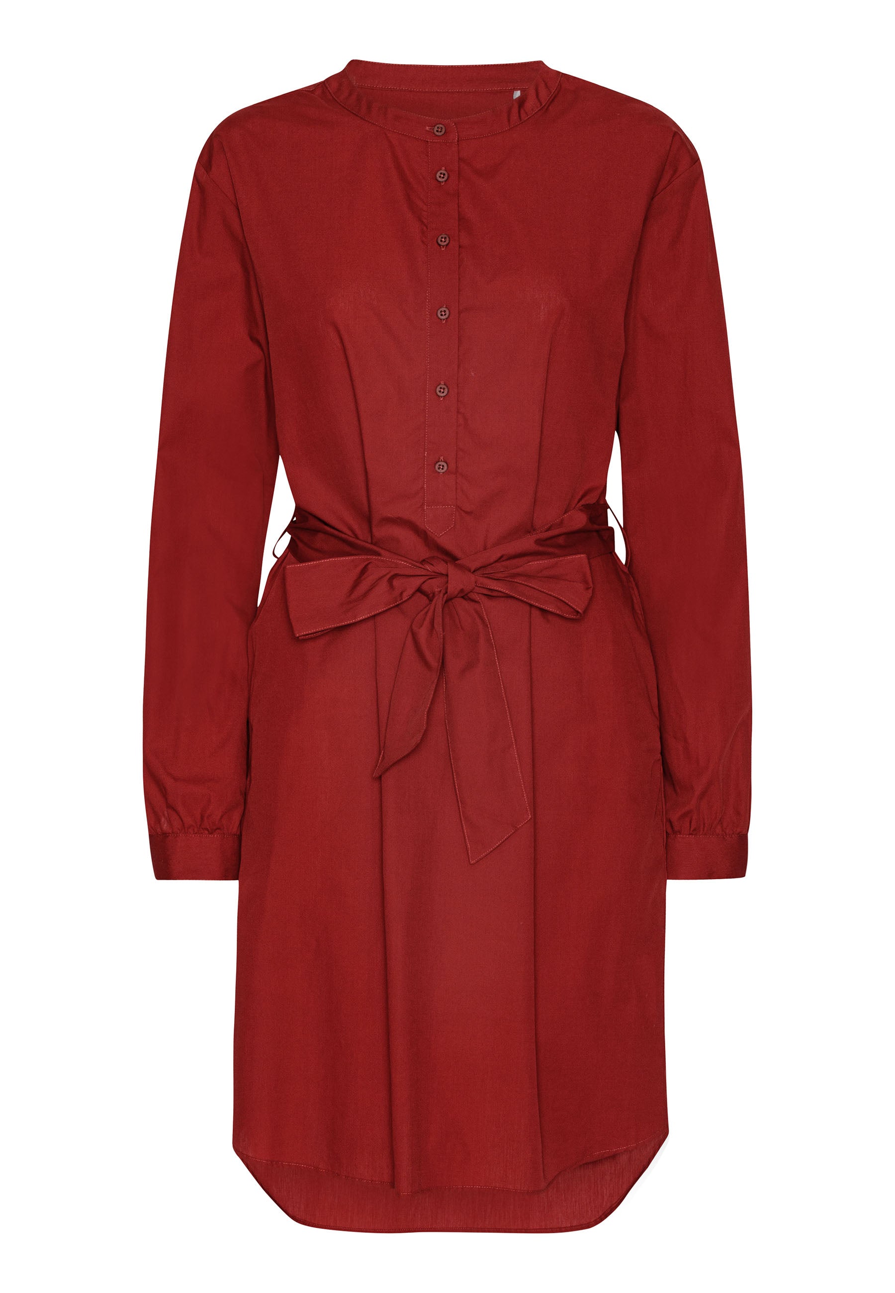 GROBUND Maalia Hemdkleid - das weinrote