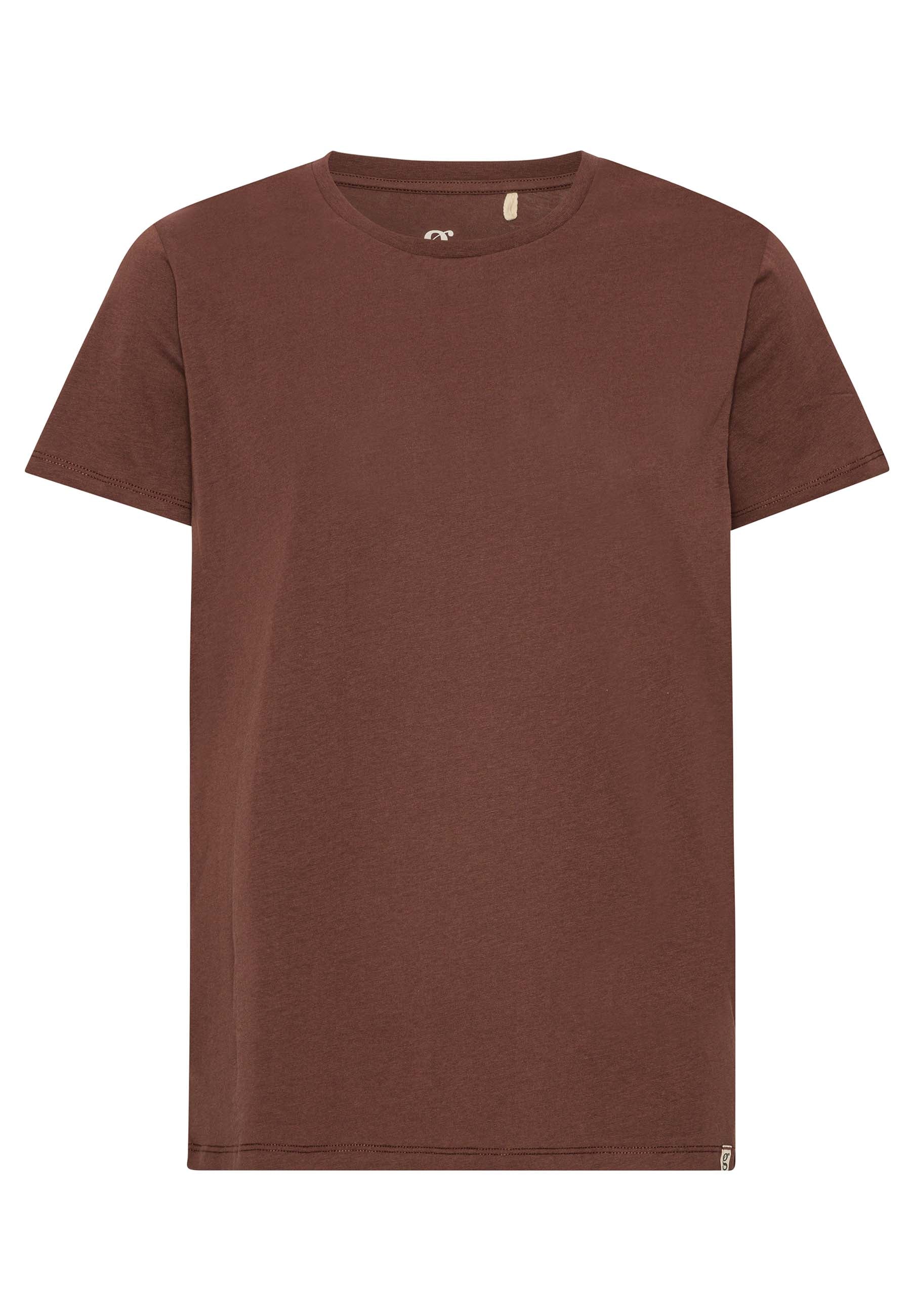 GROBUND Alfie Herren-T-Shirt - die in schokoladenbraun