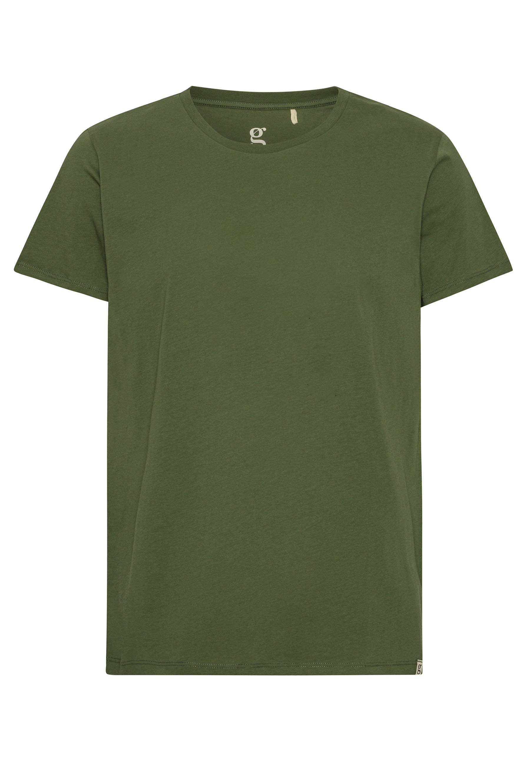 GROBUND Alfie T-Shirt – die in Moosgrün