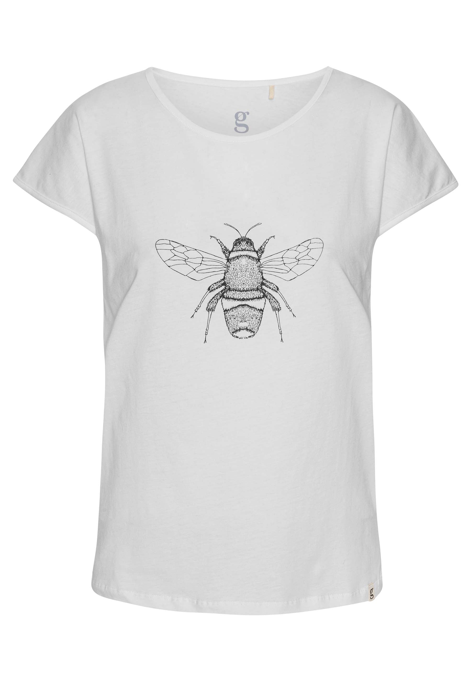 GROBUND Anna T-Shirt – die weiße mit Bienenprint
