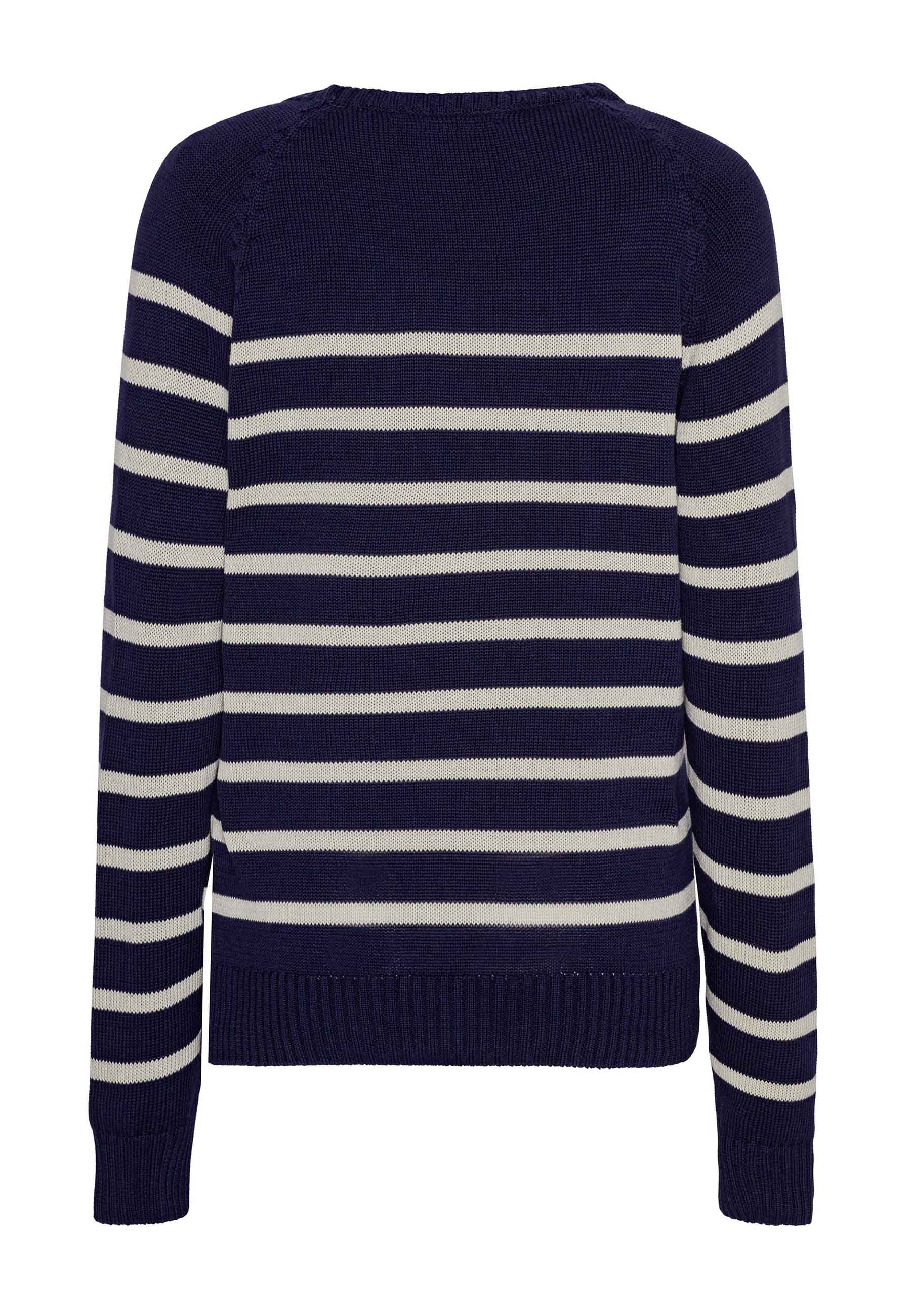 GROBUND Helga Strickpullover – der mit den weißen Streifen