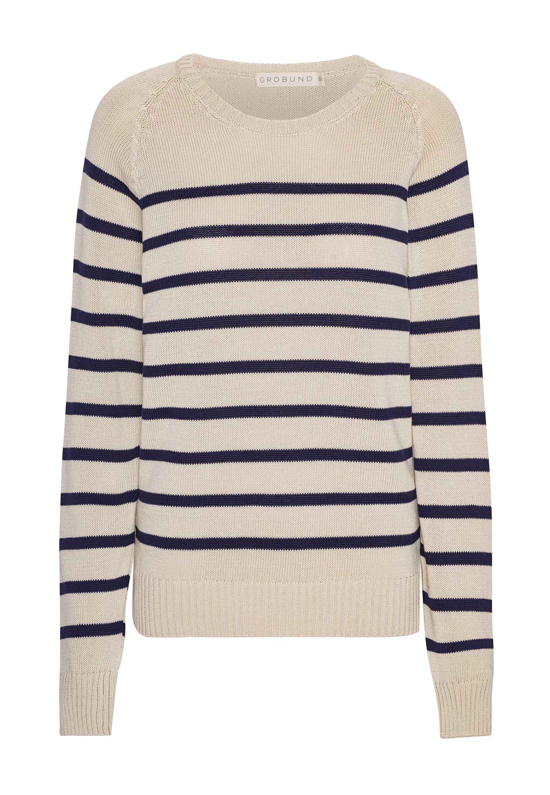 GROBUND Helga Strickpullover – der mit den blauen Streifen