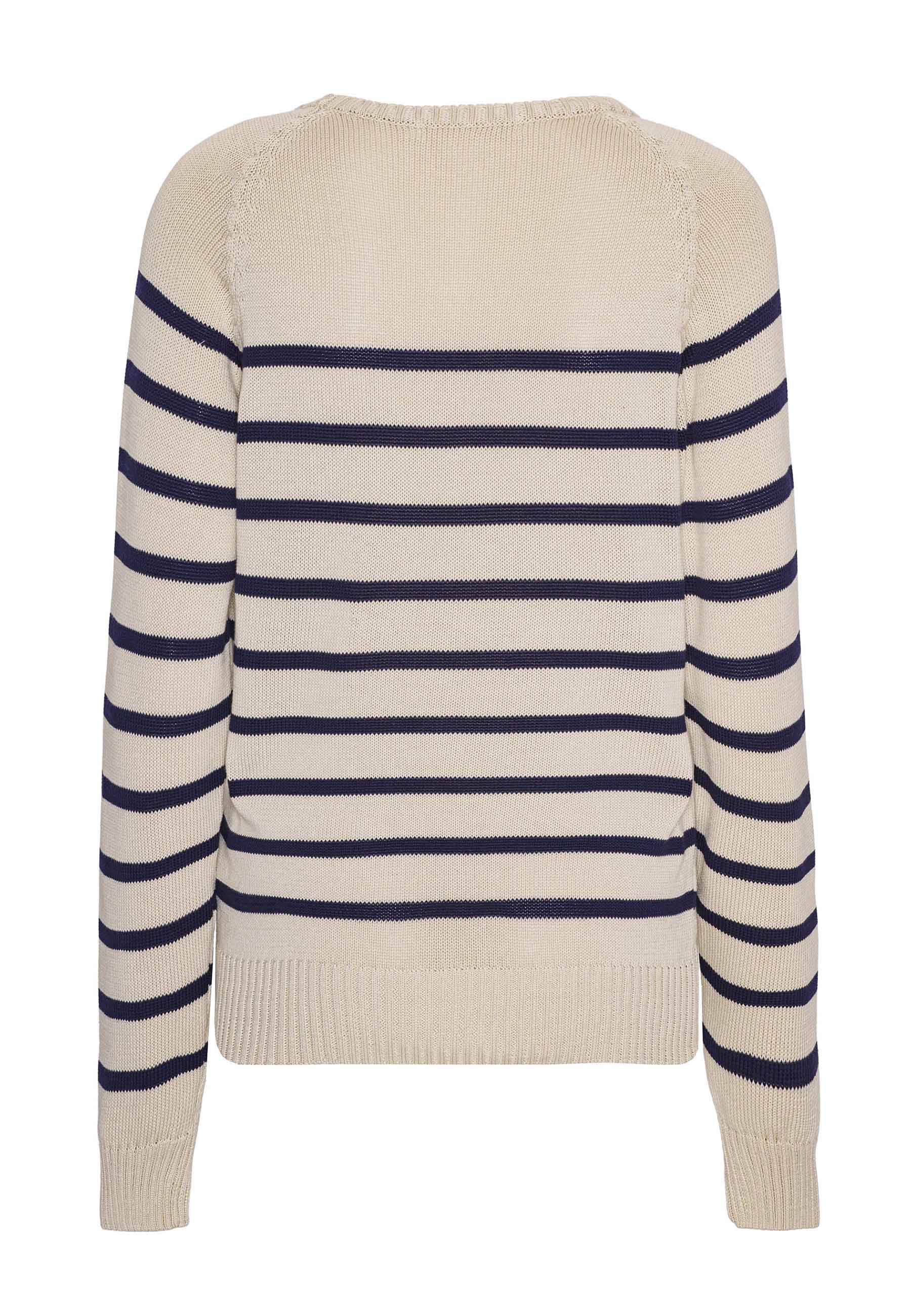GROBUND Helga Strickpullover – der mit den blauen Streifen