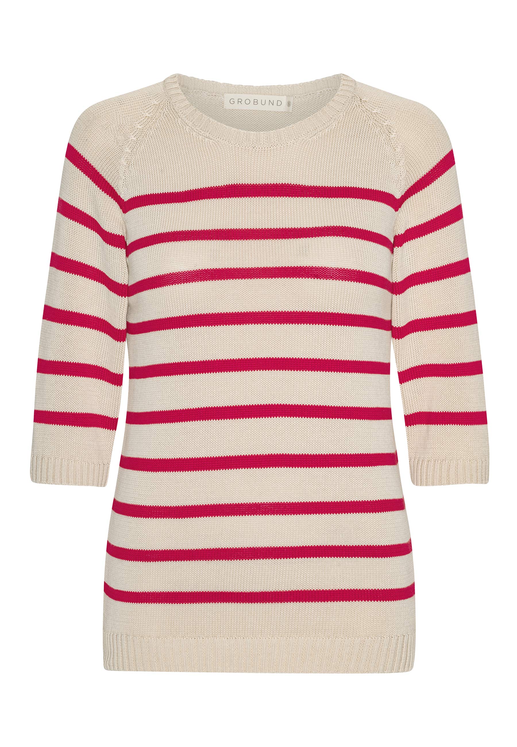 GROBUND Inga Strick-T-Shirt – das mit roten Streifen