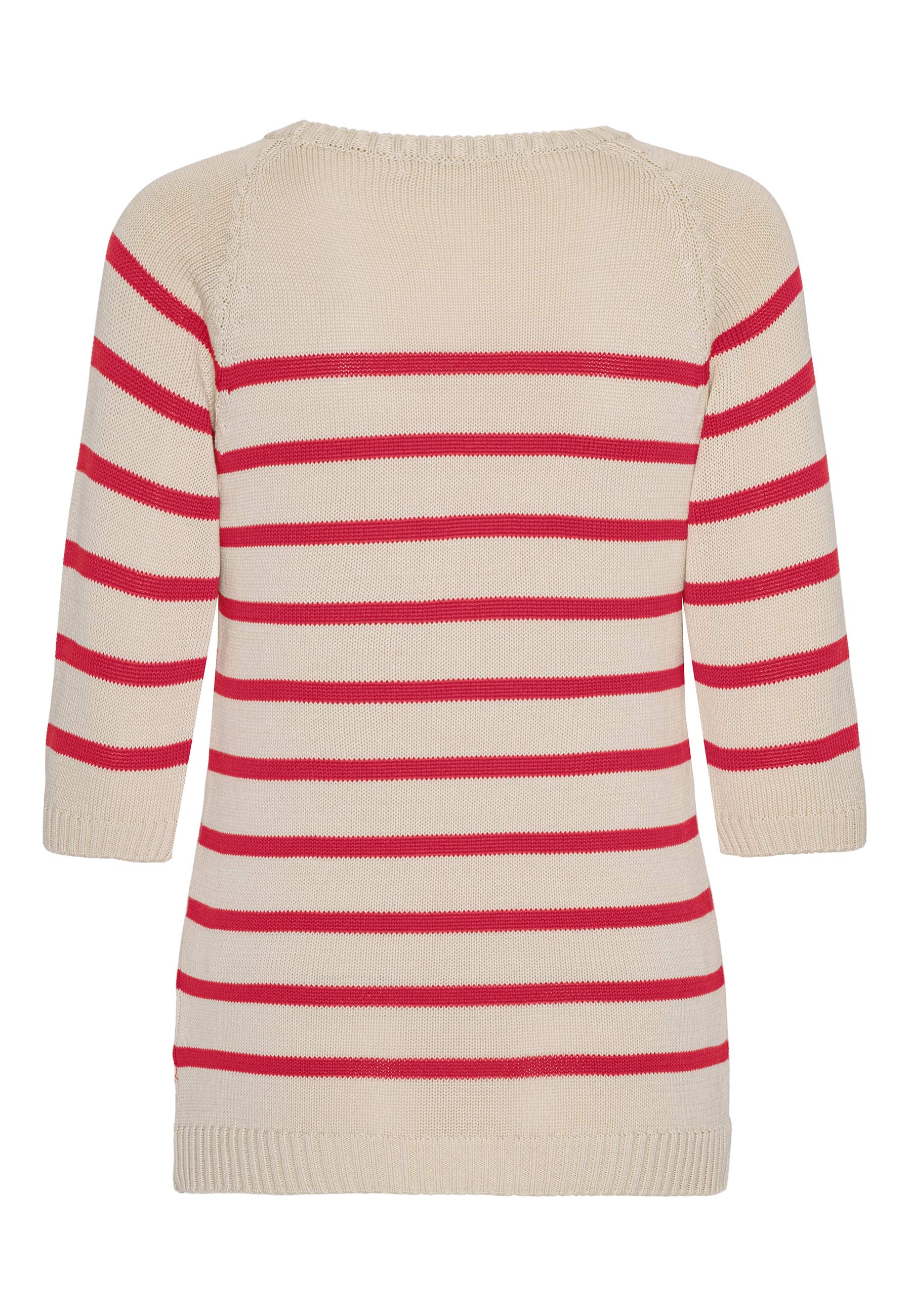 GROBUND Inga Strick-T-Shirt – das mit roten Streifen