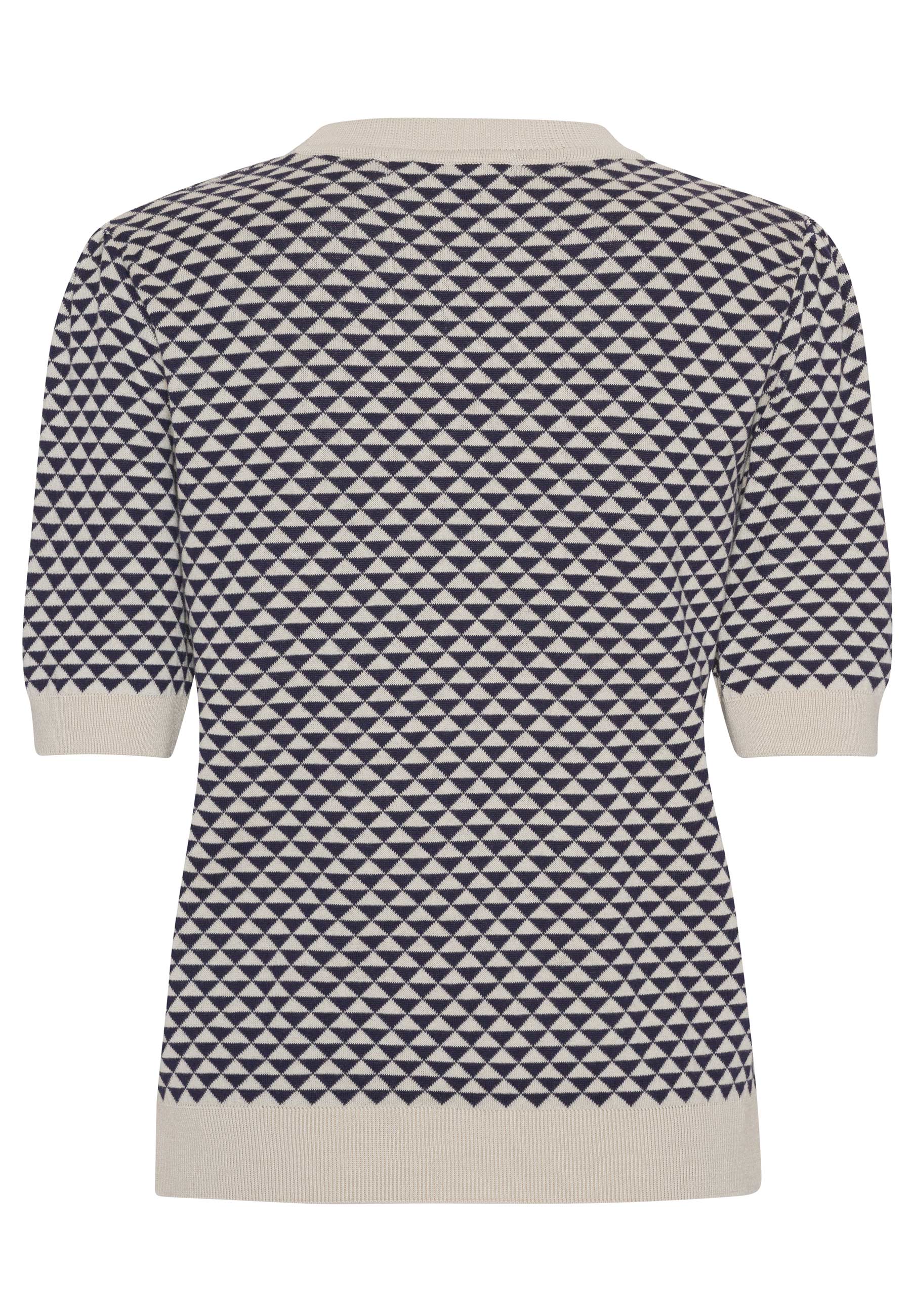GROBUND Alva T-Shirt - mit marineblauen Dreiecken