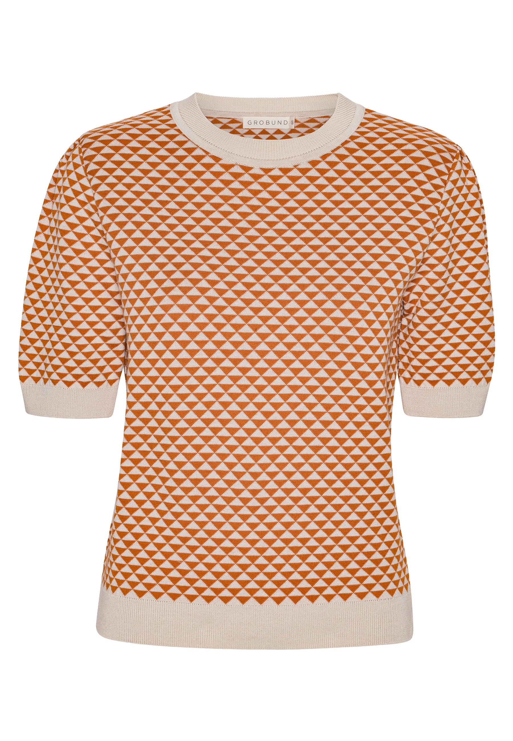GROBUND Alva T-Shirt – mit Karamell-Dreiecken