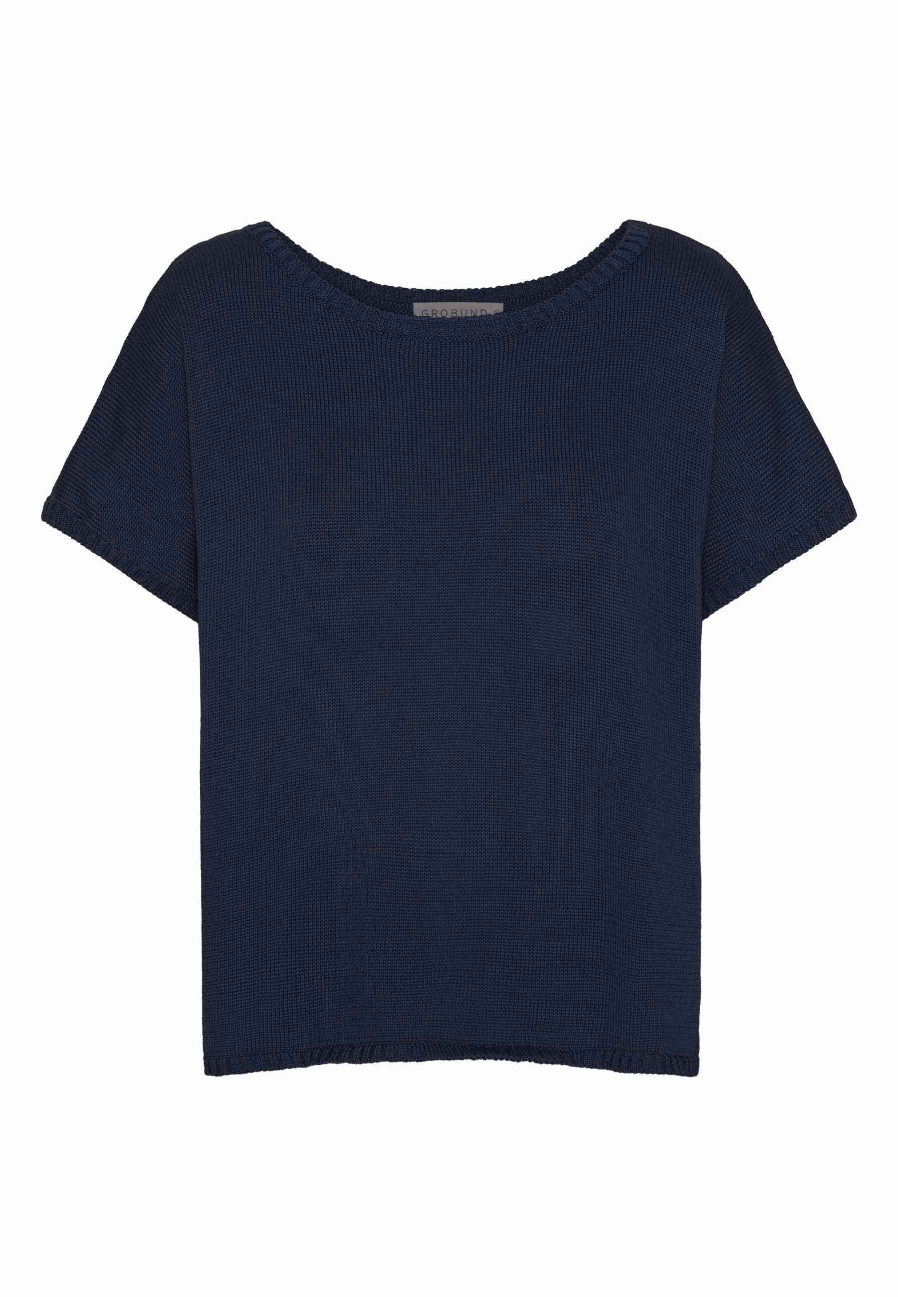 GROBUND Merle Strickpullover – Marineblau