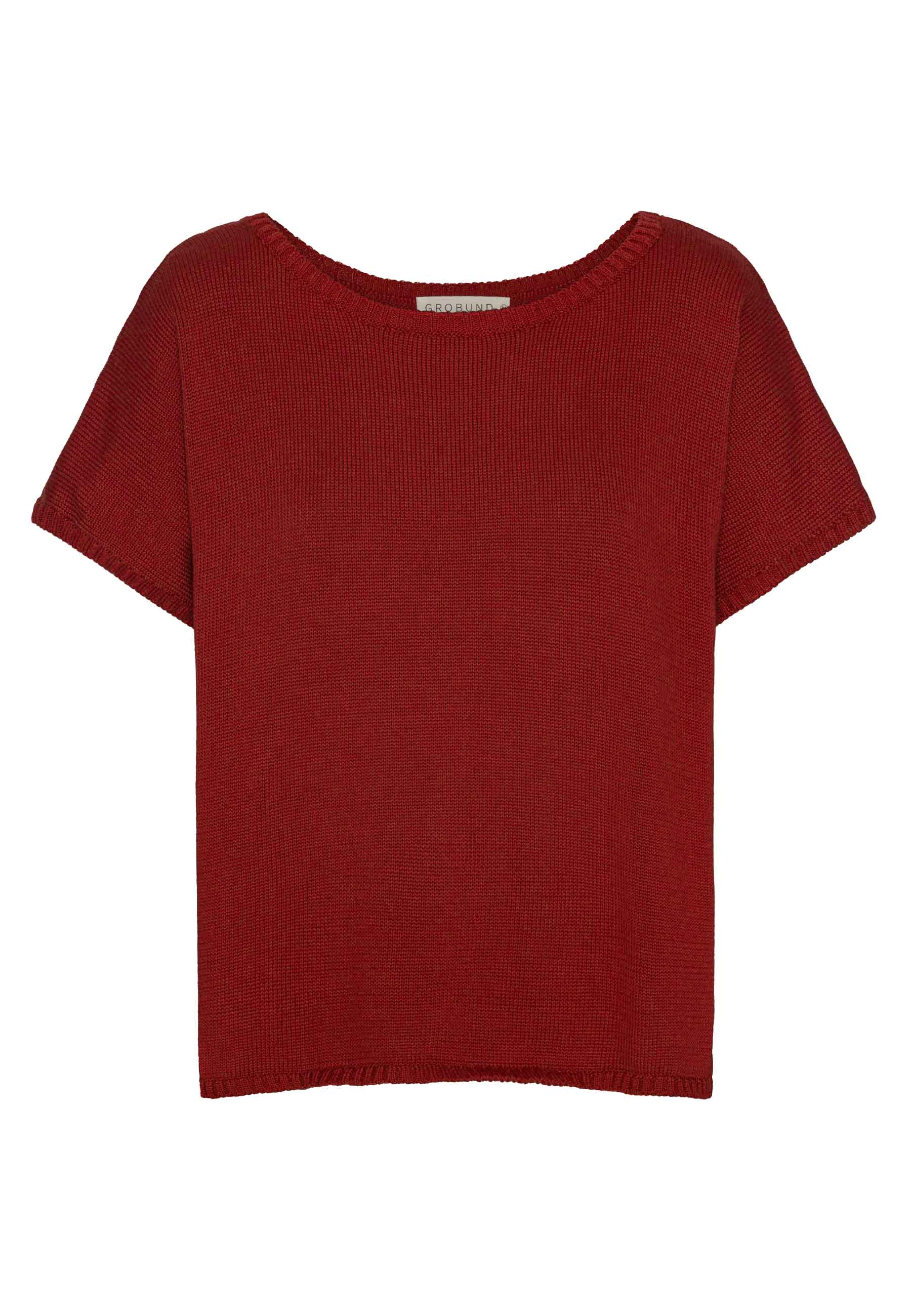 GROBUND Merle Strickpullover - rostfarben