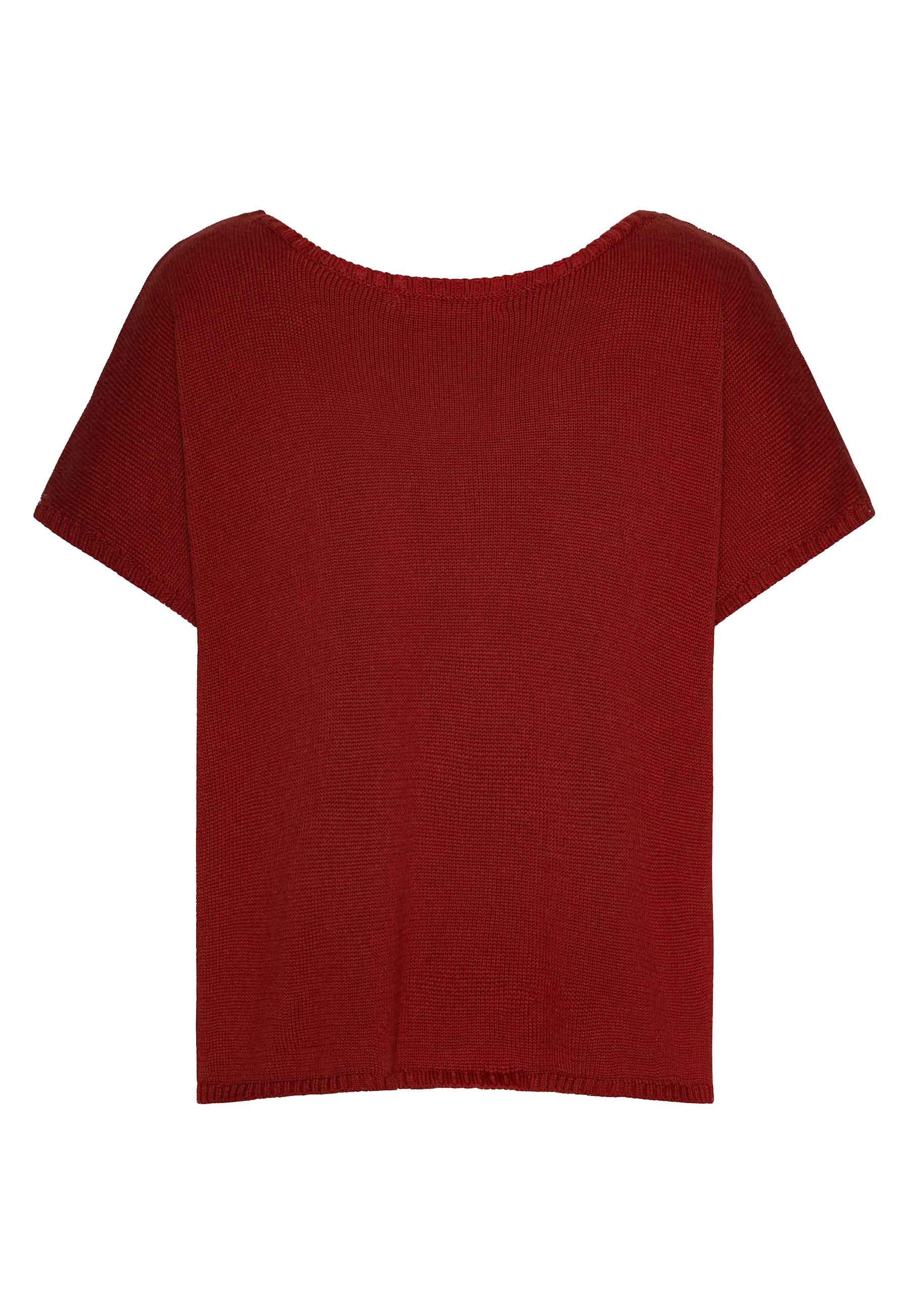 GROBUND Merle Strickpullover - rostfarben