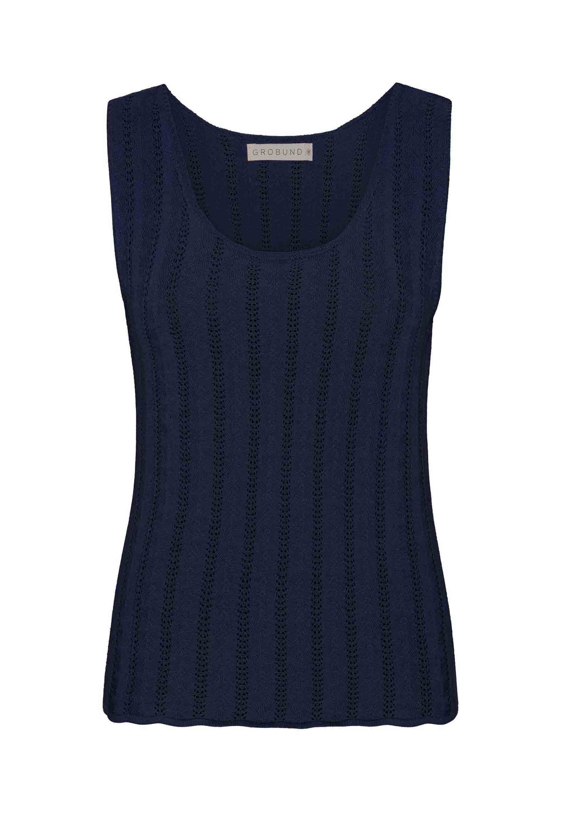 GROBUND Aase T-Shirt – die in Marineblau