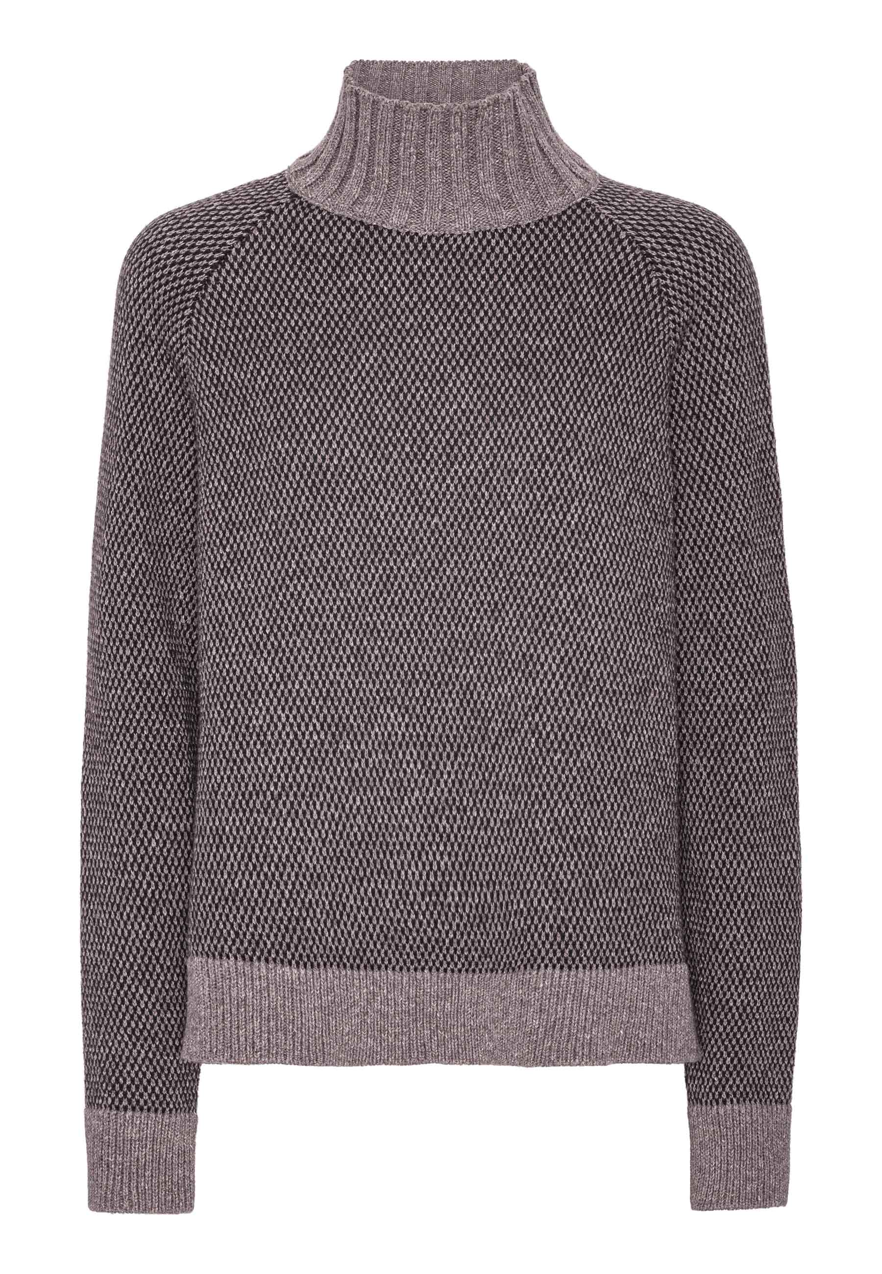GROBUND Hilde Wollpullover - Steinfarbe