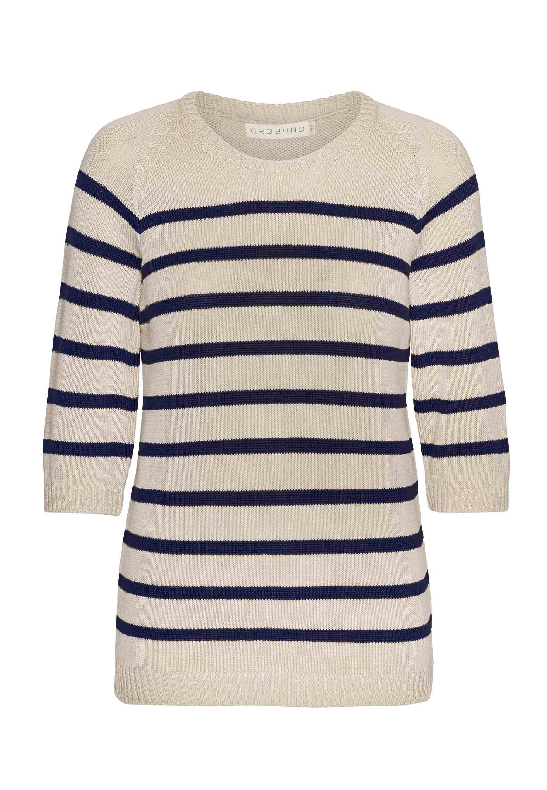 GROBUND Inga Tee – der mit marineblauen Streifen