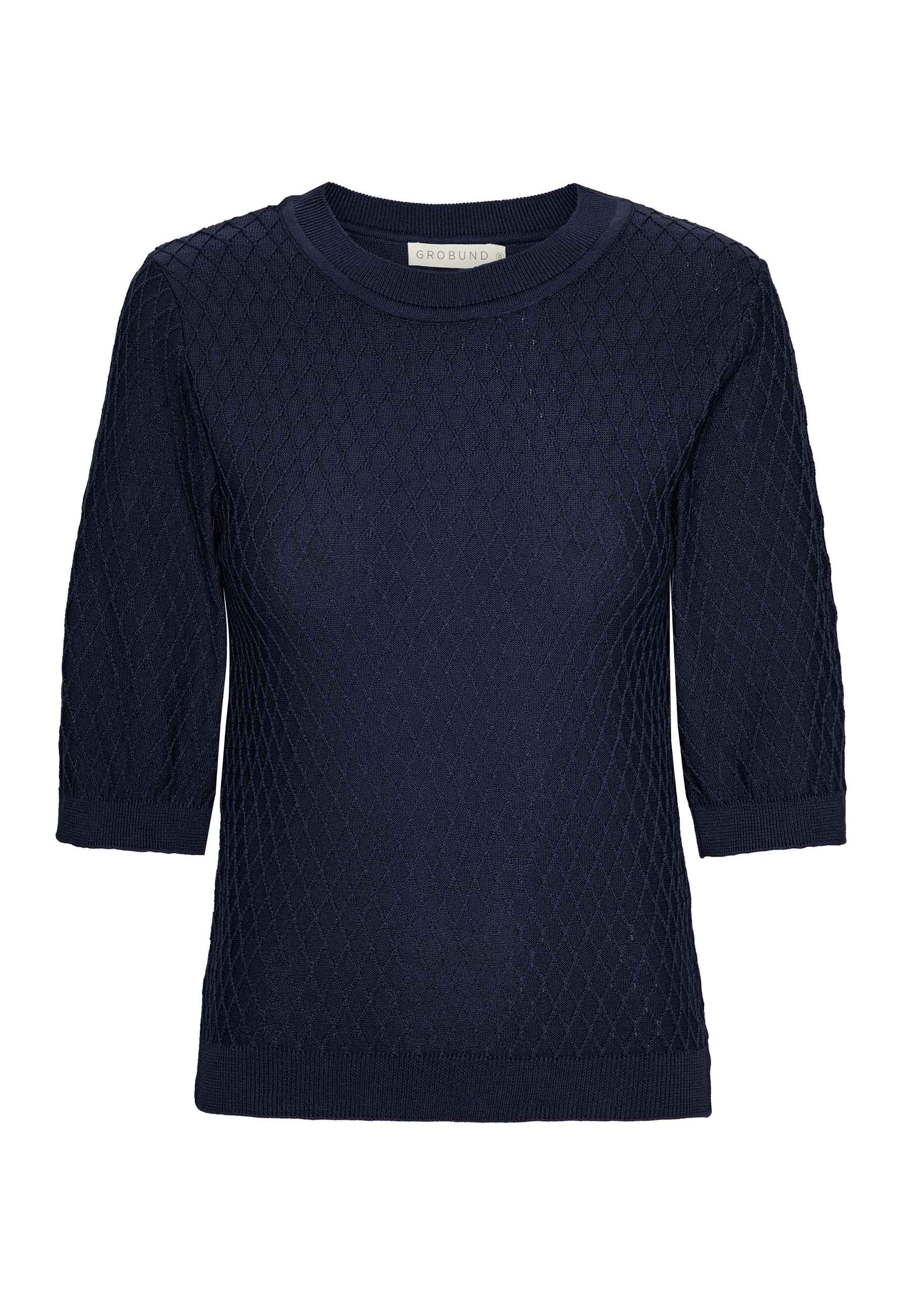 GROBUND Oda T-Shirt – die in Navy