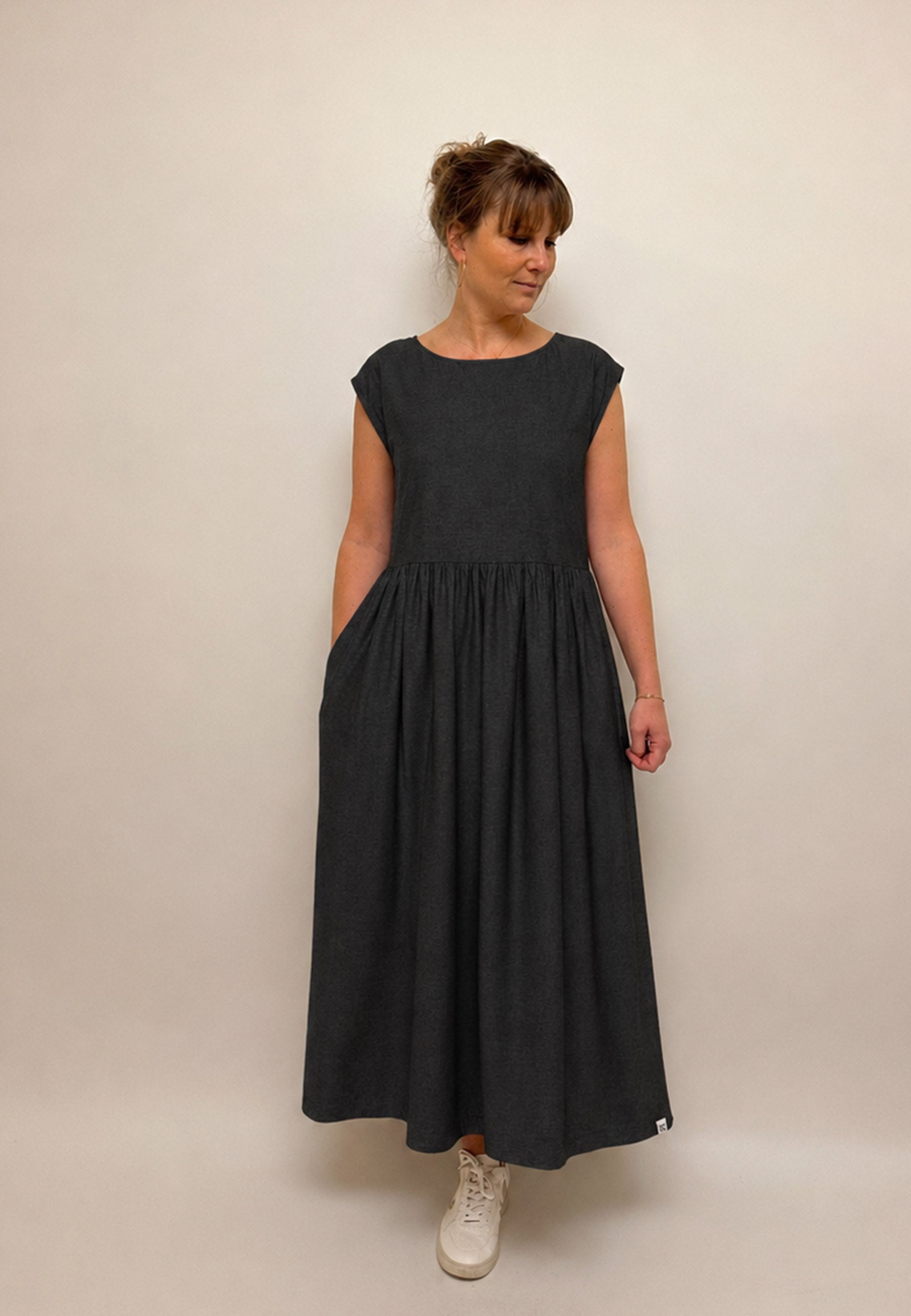 GROBUND Mathilde Kleid - das in dunkelgrau meliert