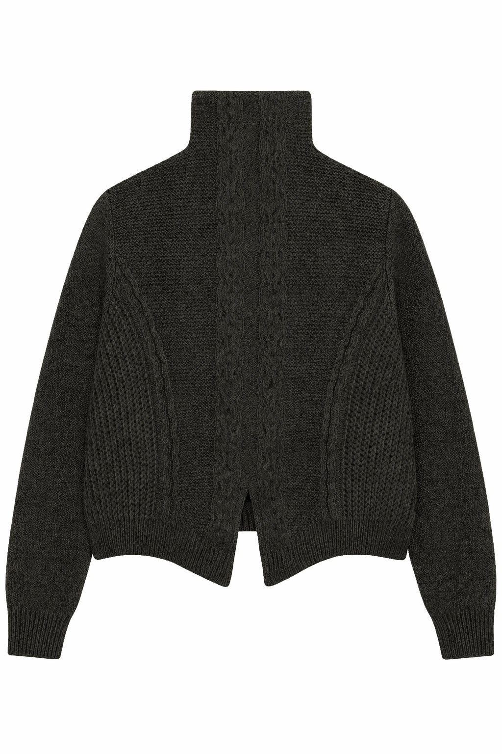 GROBUND Hermione Pullover – meliertes Dunkelgrau