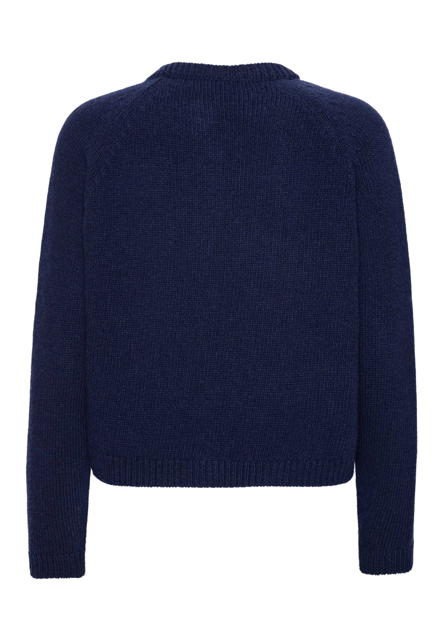 GROBUND Nanna Strickjacke - Blau Melange