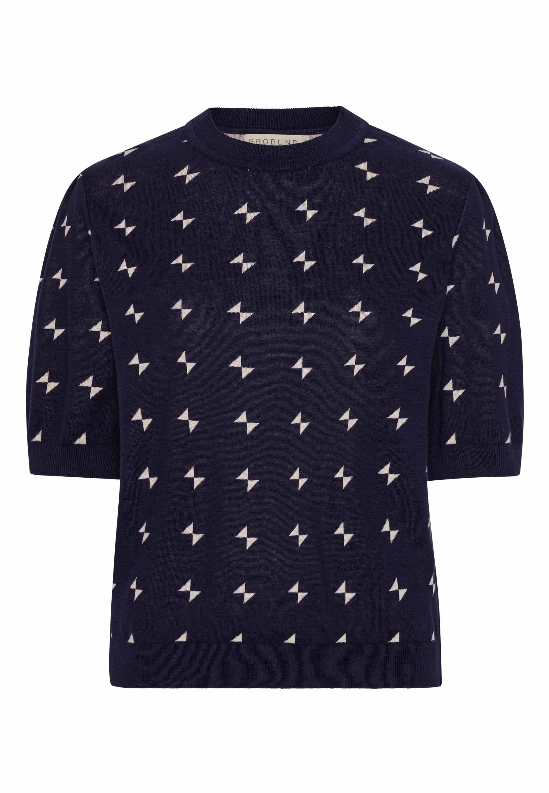 GROBUND Alva T-Shirt – Mini-Schleife Marine