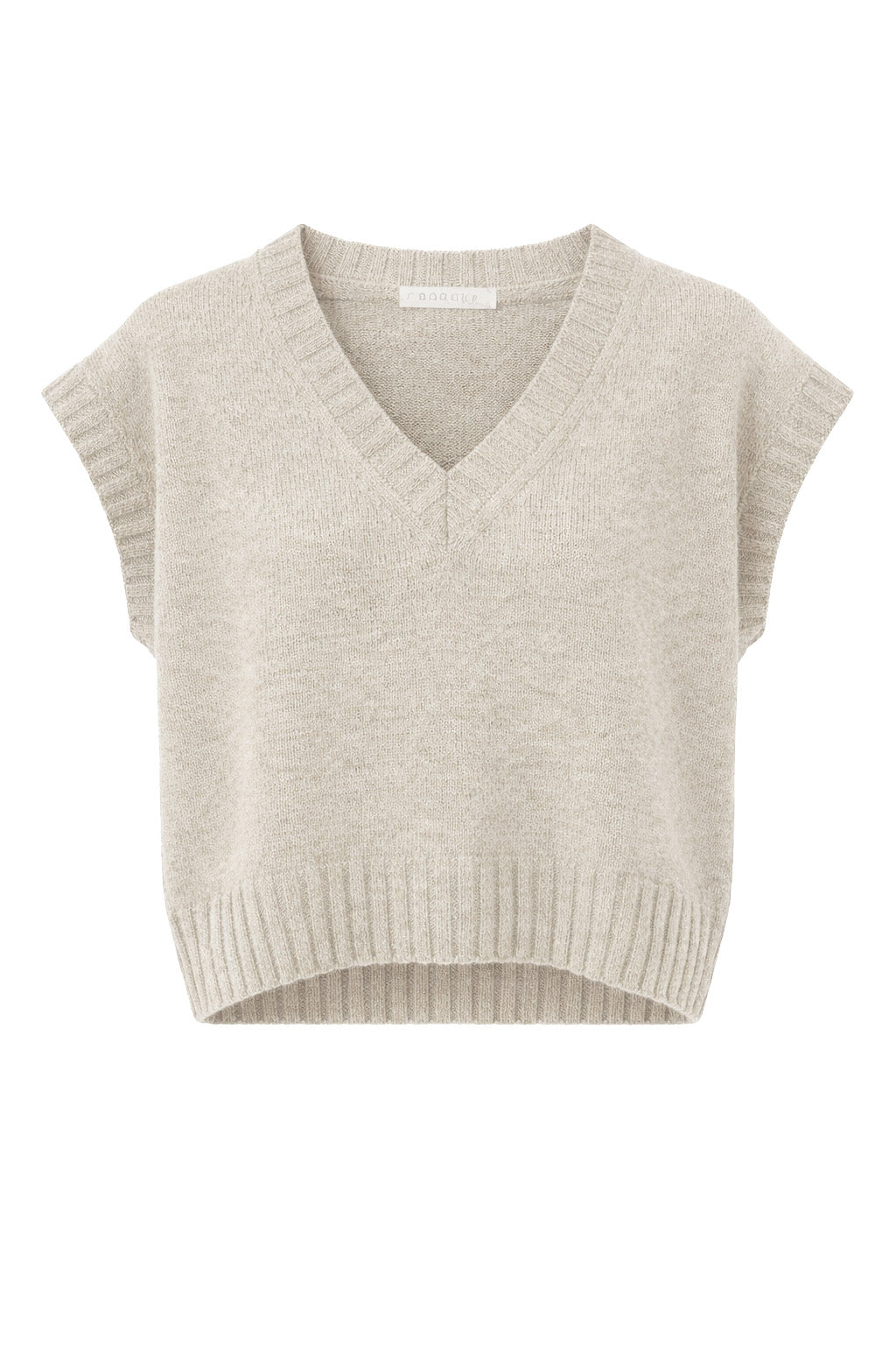 Gry uldstrik | Beige melange - GOTS