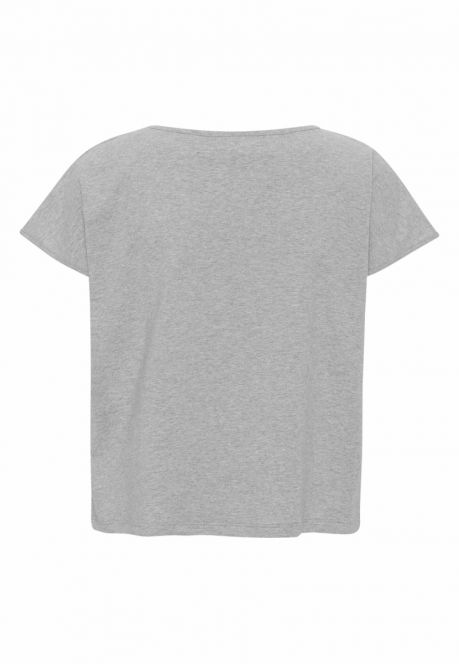 GROBUND Karen T-Shirt – die kurze in Grau melange