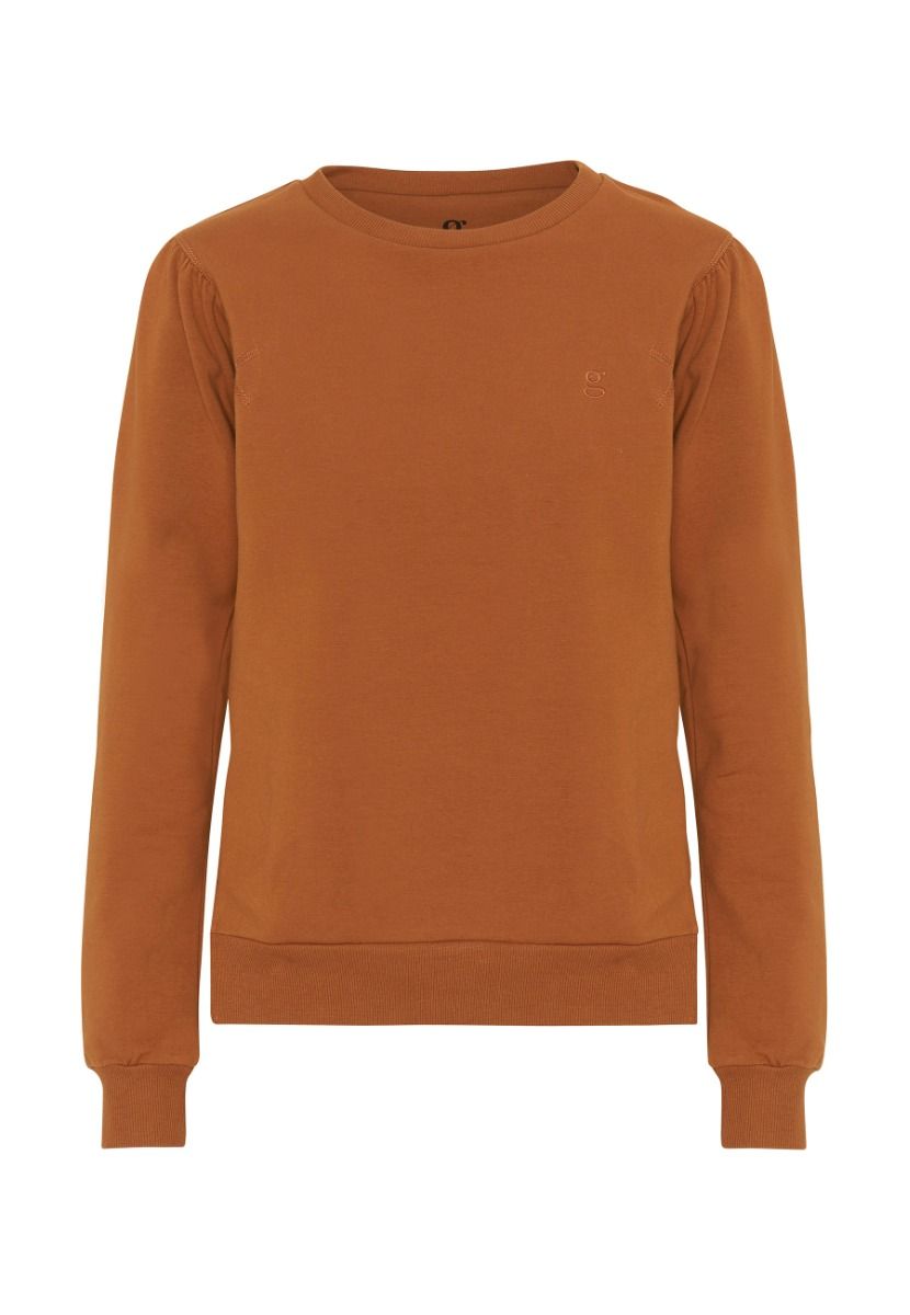 GROBUND Signe Sweatshirt – die mit den schönen Ärmeln in Brandorange