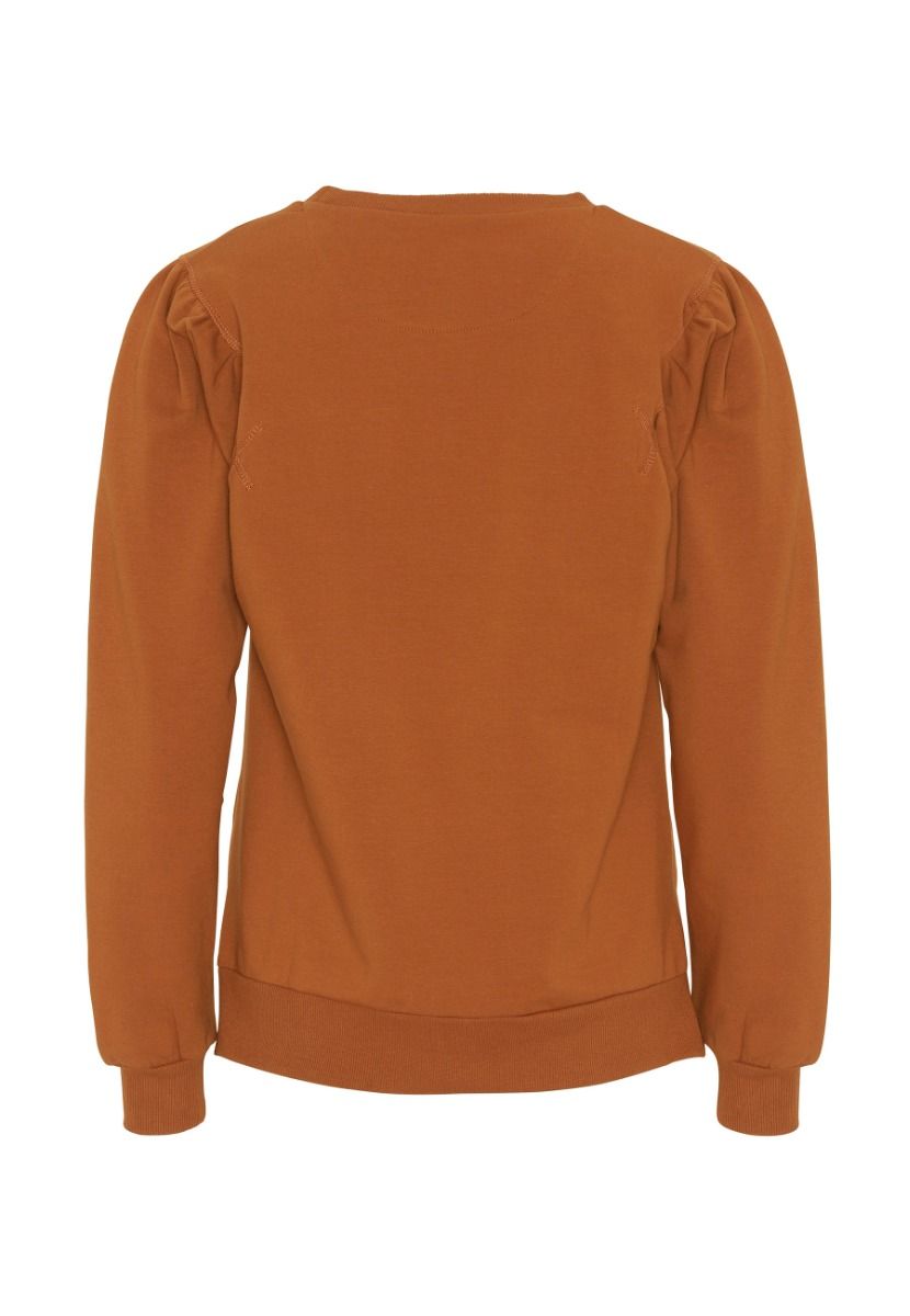 GROBUND Signe Sweatshirt – die mit den schönen Ärmeln in Brandorange