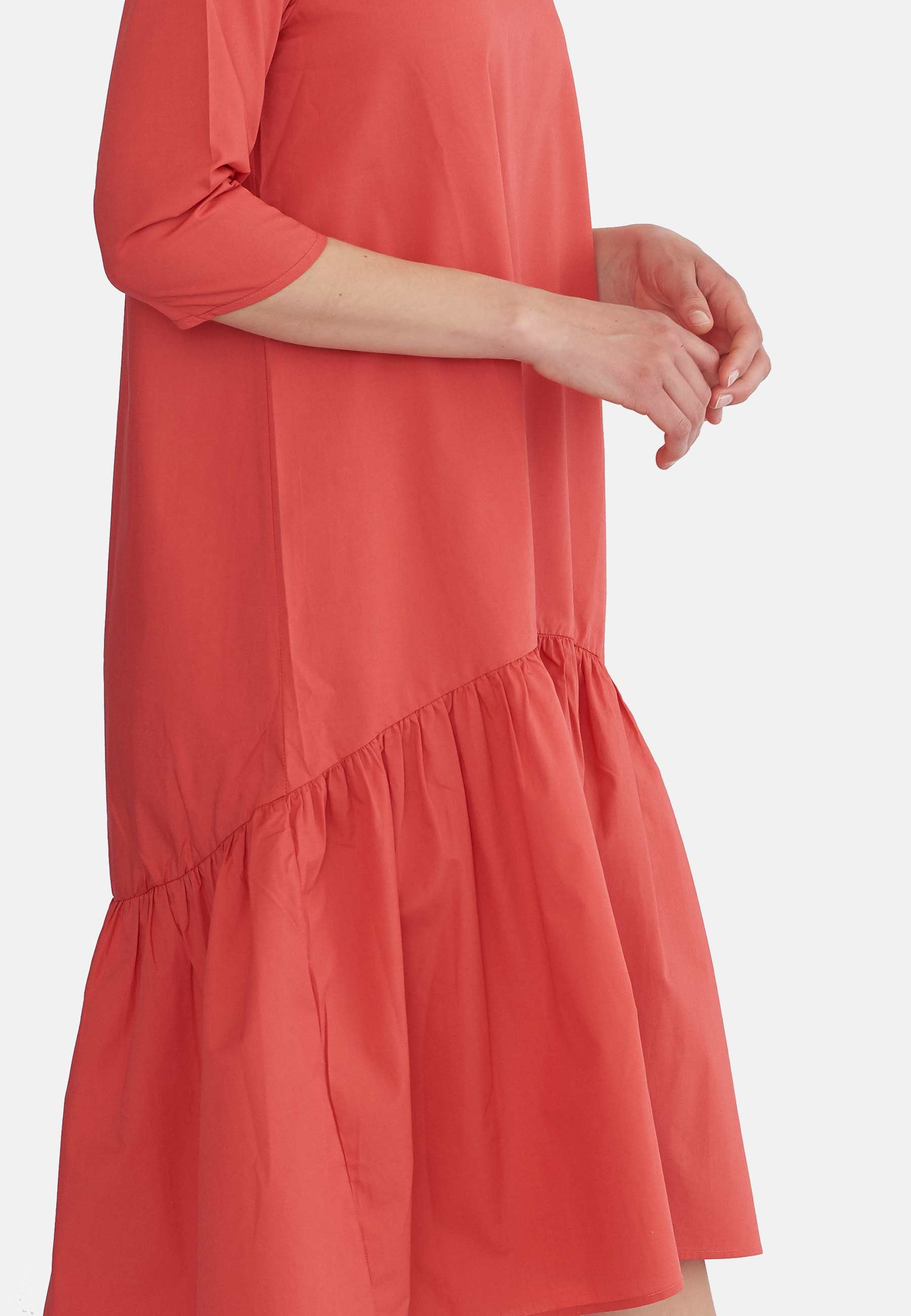 GROBUND Manilla Kleid – die Bohème in Johannisbeerrot