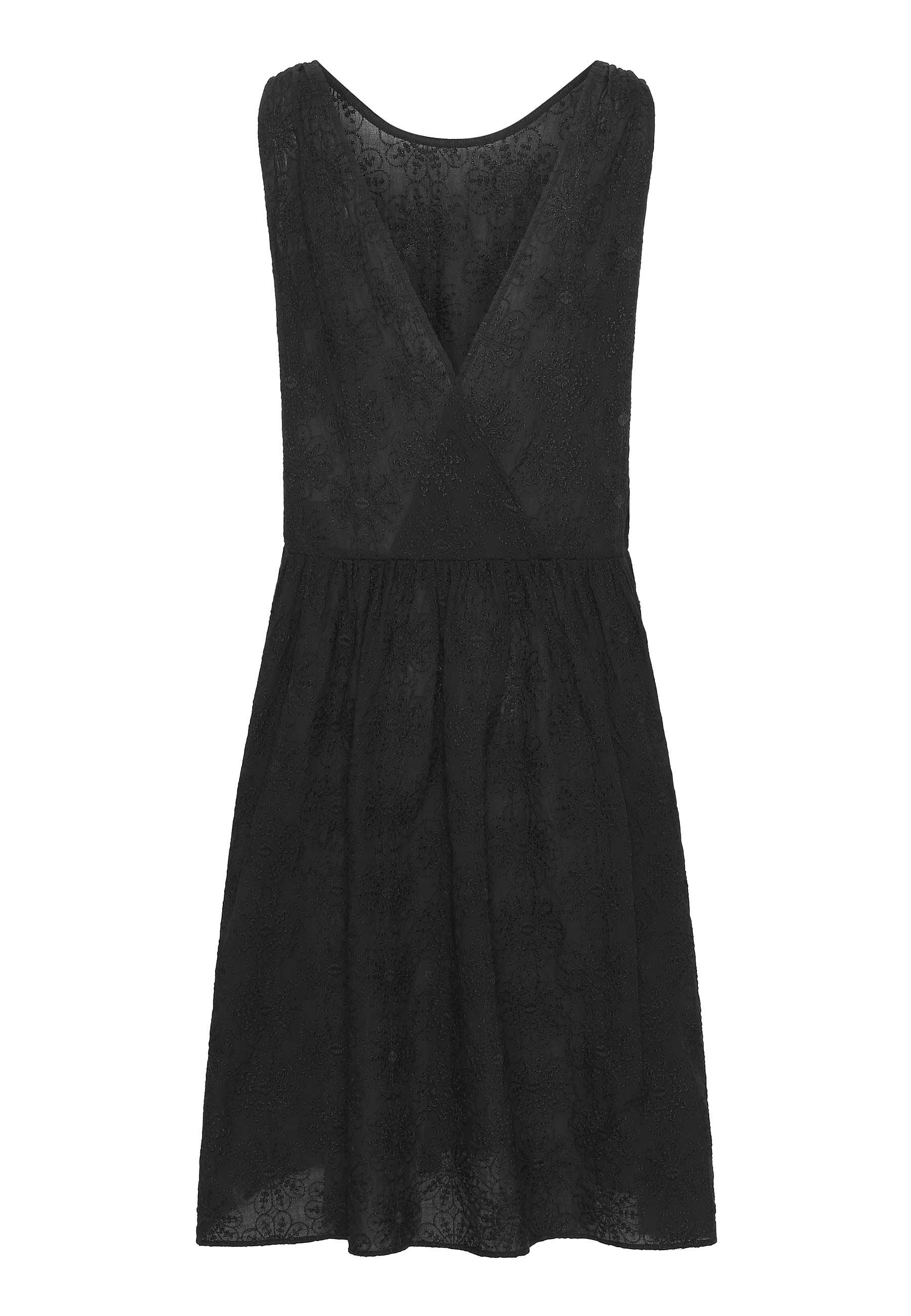 GROBUND Vilma Kleid – das wendbare in Schwarz mit Blumenstickerei