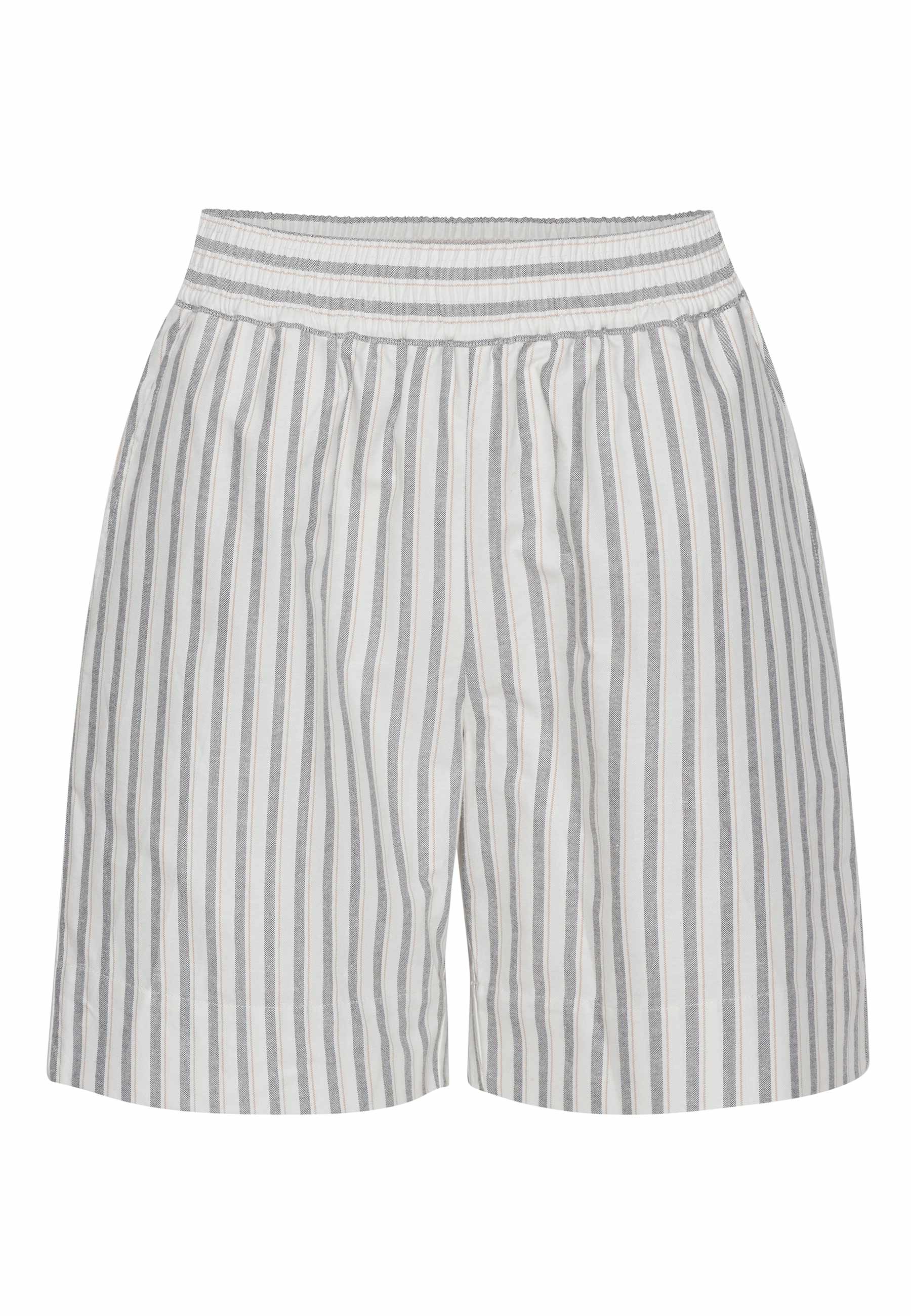 GROBUND Naomi Shorts – in Weiß mit Streifen
