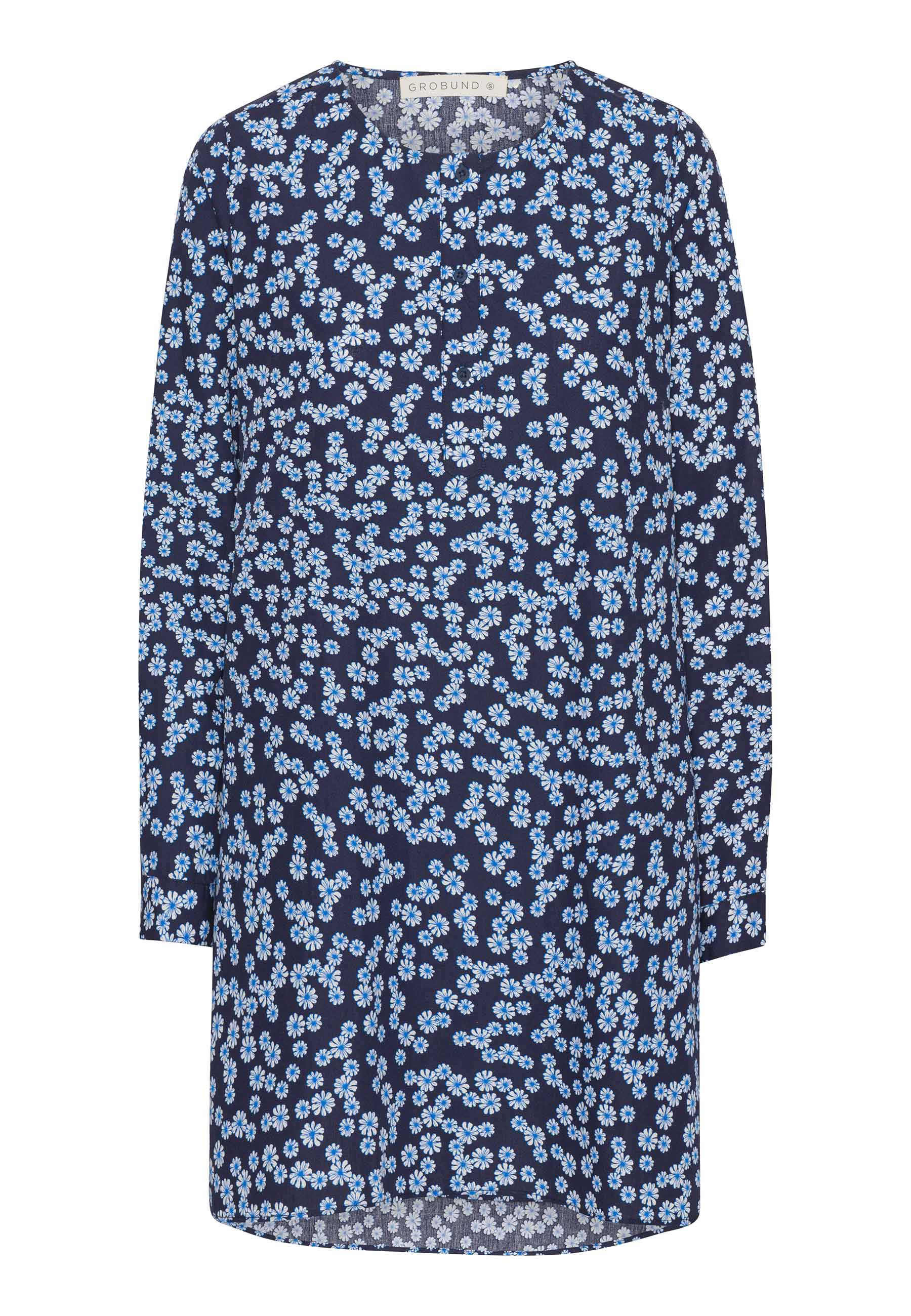 GROBUND Johanne Tunika – die blaue mit Blumen