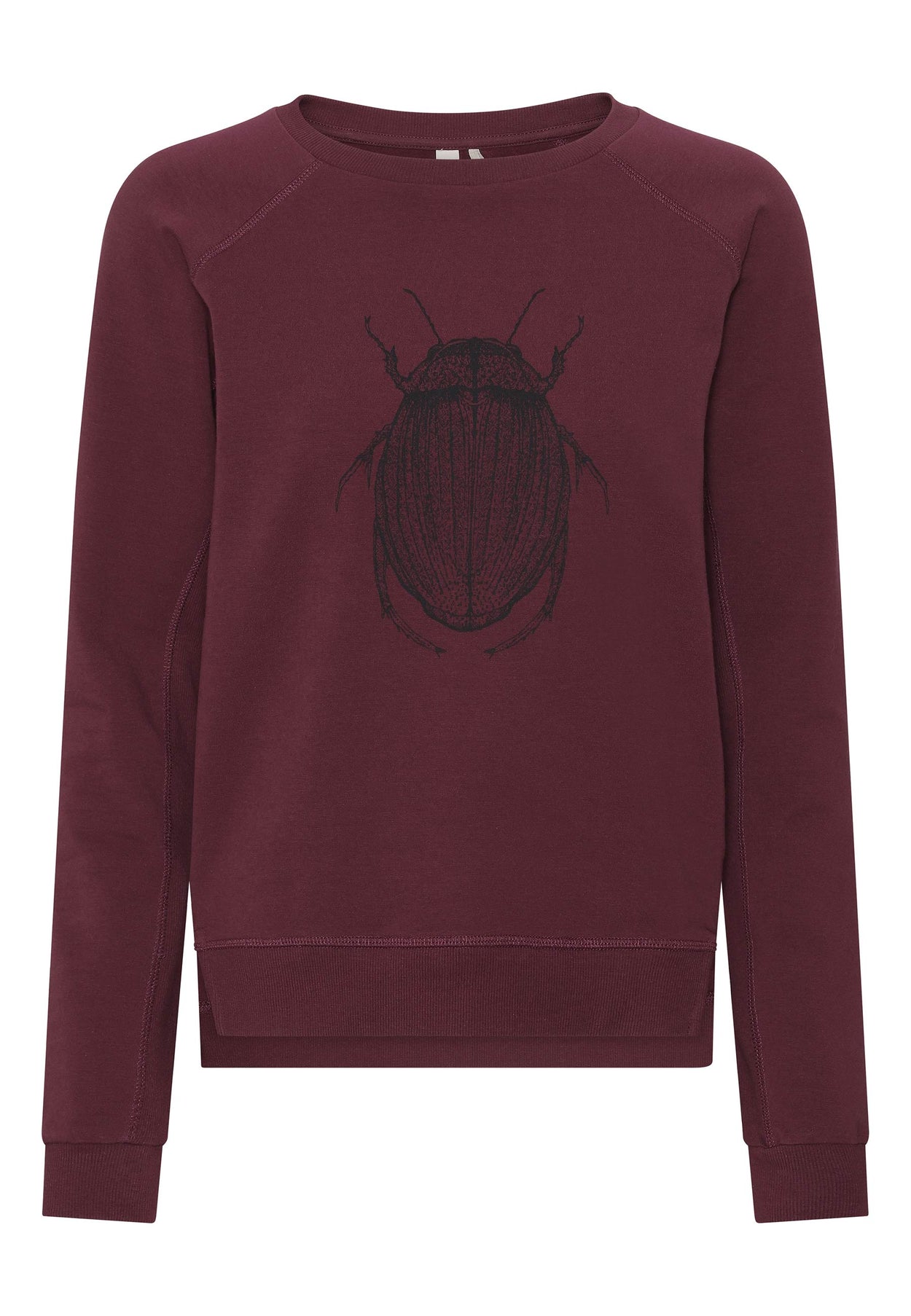 GROBUND Martha Sweatshirt – die in Brombeer mit Wasserläufer