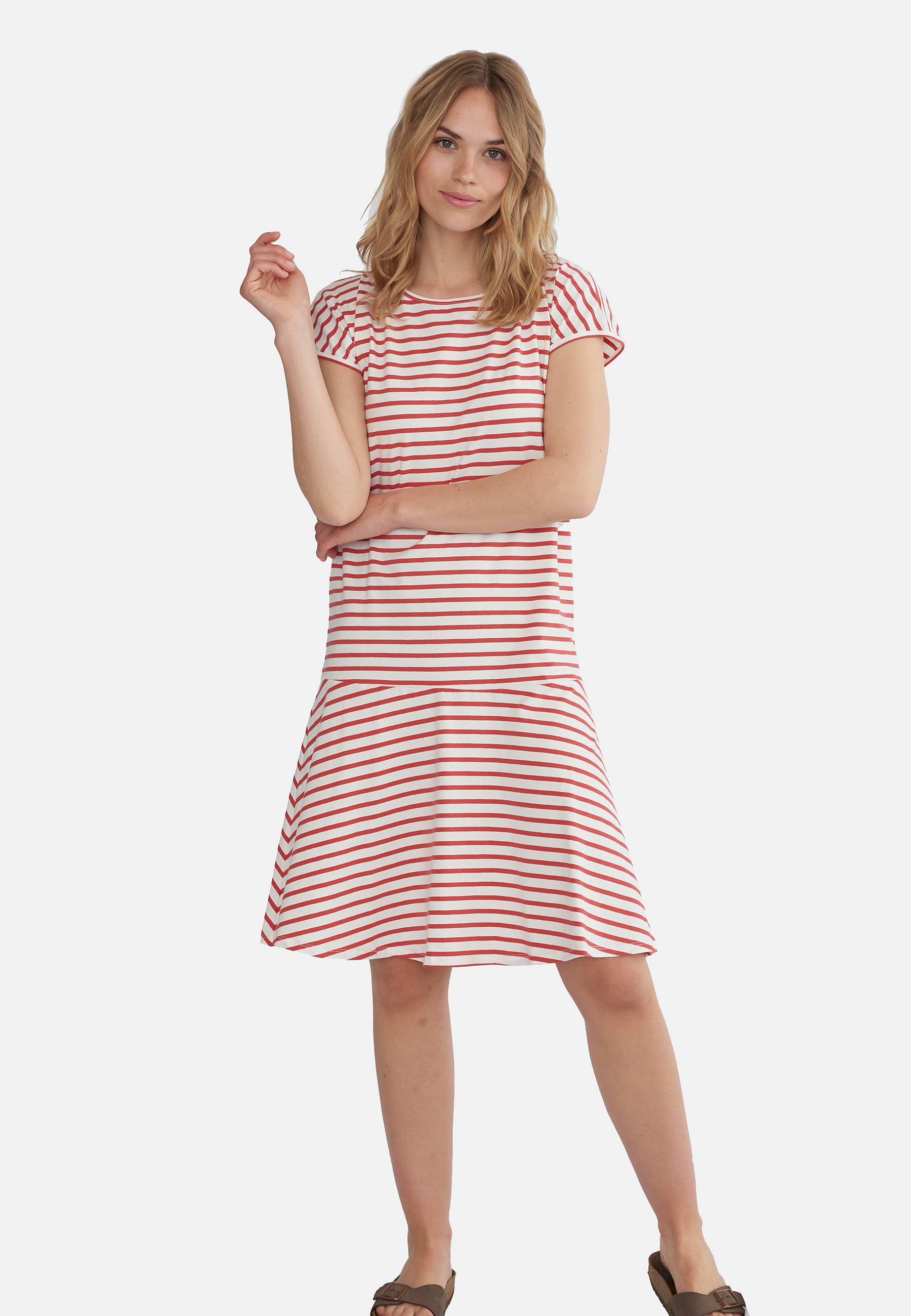 GROBUND Marianne Kleid - das mit den johannisbeerroten Streifen